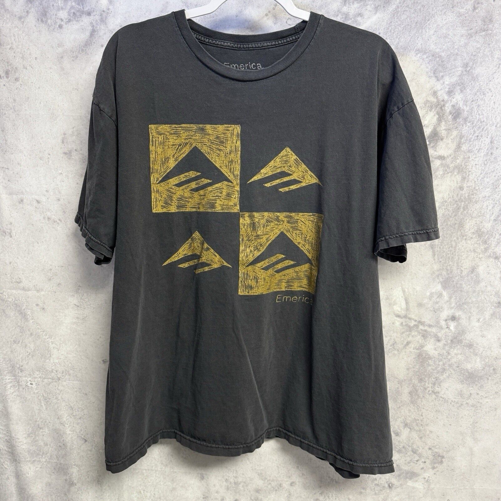 Emerica Emerica Skateboard T Shirt Mens XL Faded Black Short Sleeve Size US XL / EU 56 / 4 - 1 Thumbnail