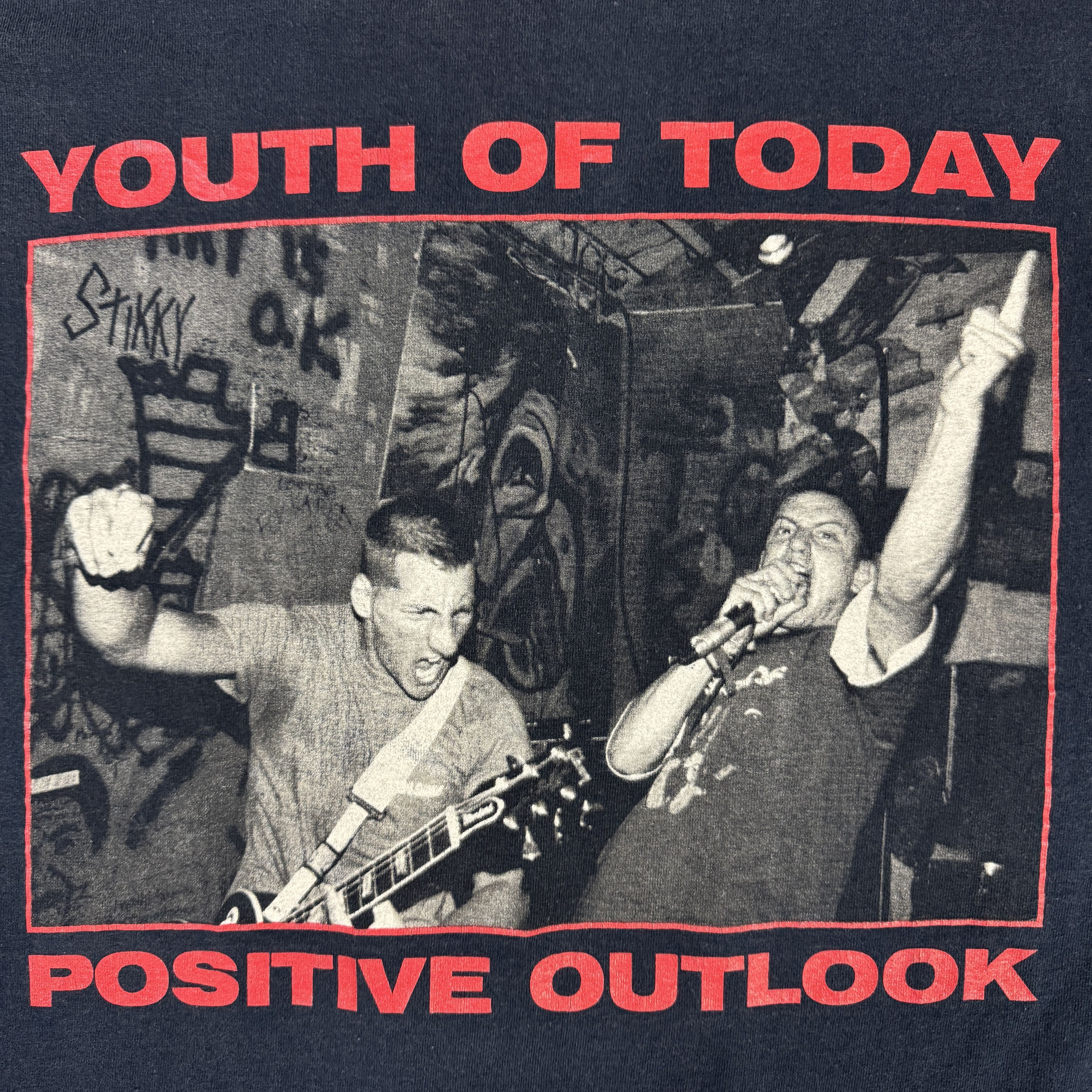 Band Tees 90s Youth Of Today "Positive Outlook" Longsleeve Size US XL / EU 56 / 4 - 8 Thumbnail