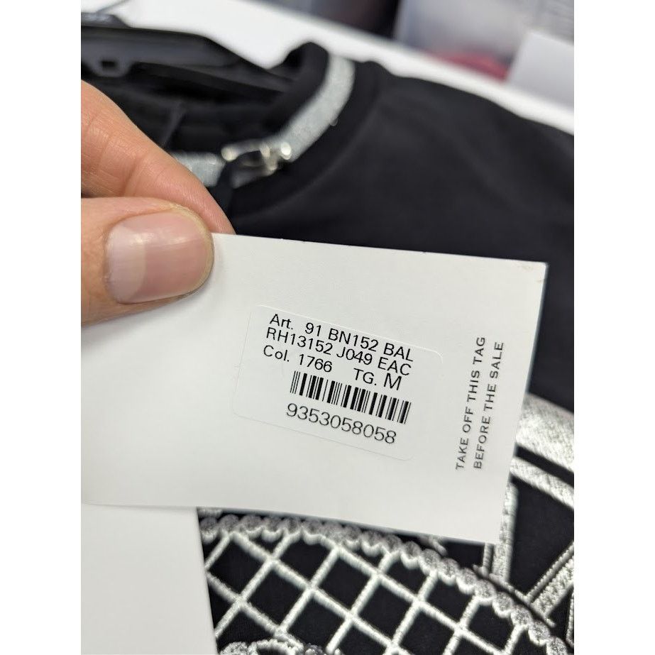 Balmain o1rshd1 Front Logo Crest Sweater in Black Size US M / EU 48-50 / 2 - 19 Thumbnail