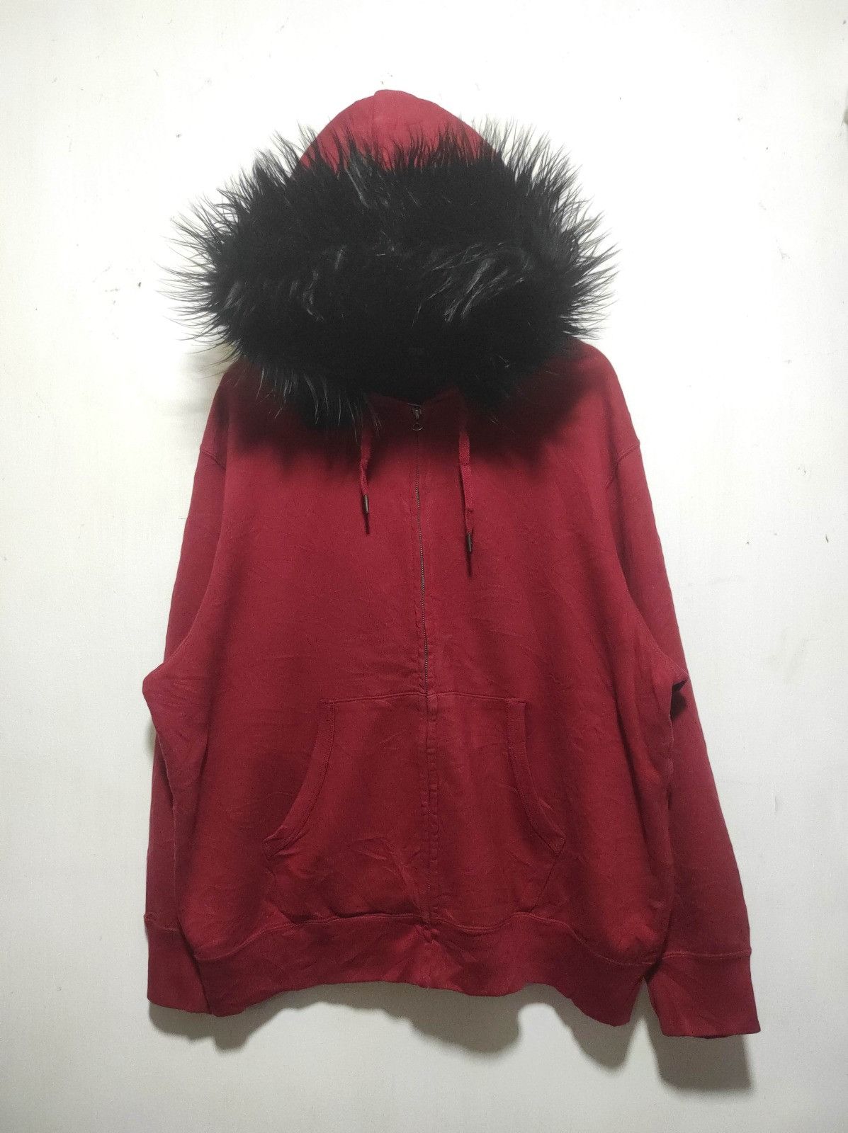 Uniqlo Uniqlo Red zipper fur hoodie ifsix LGB style Size US XXL / EU 58 / 5 - 2 Thumbnail
