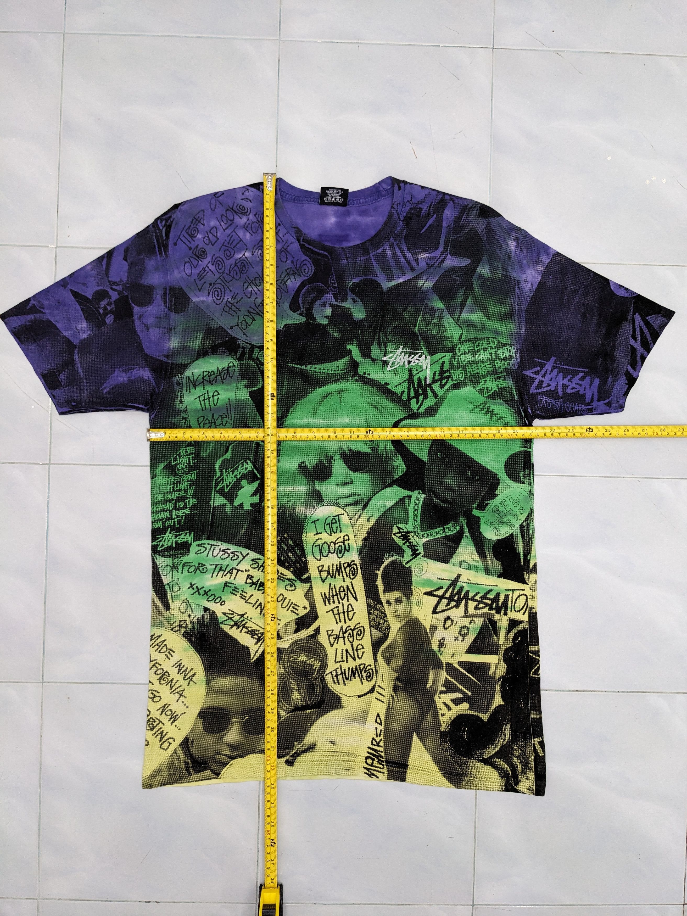 Stussy Rare Stussy Overprint Tshirt Size US L / EU 52-54 / 3 - 13 Thumbnail