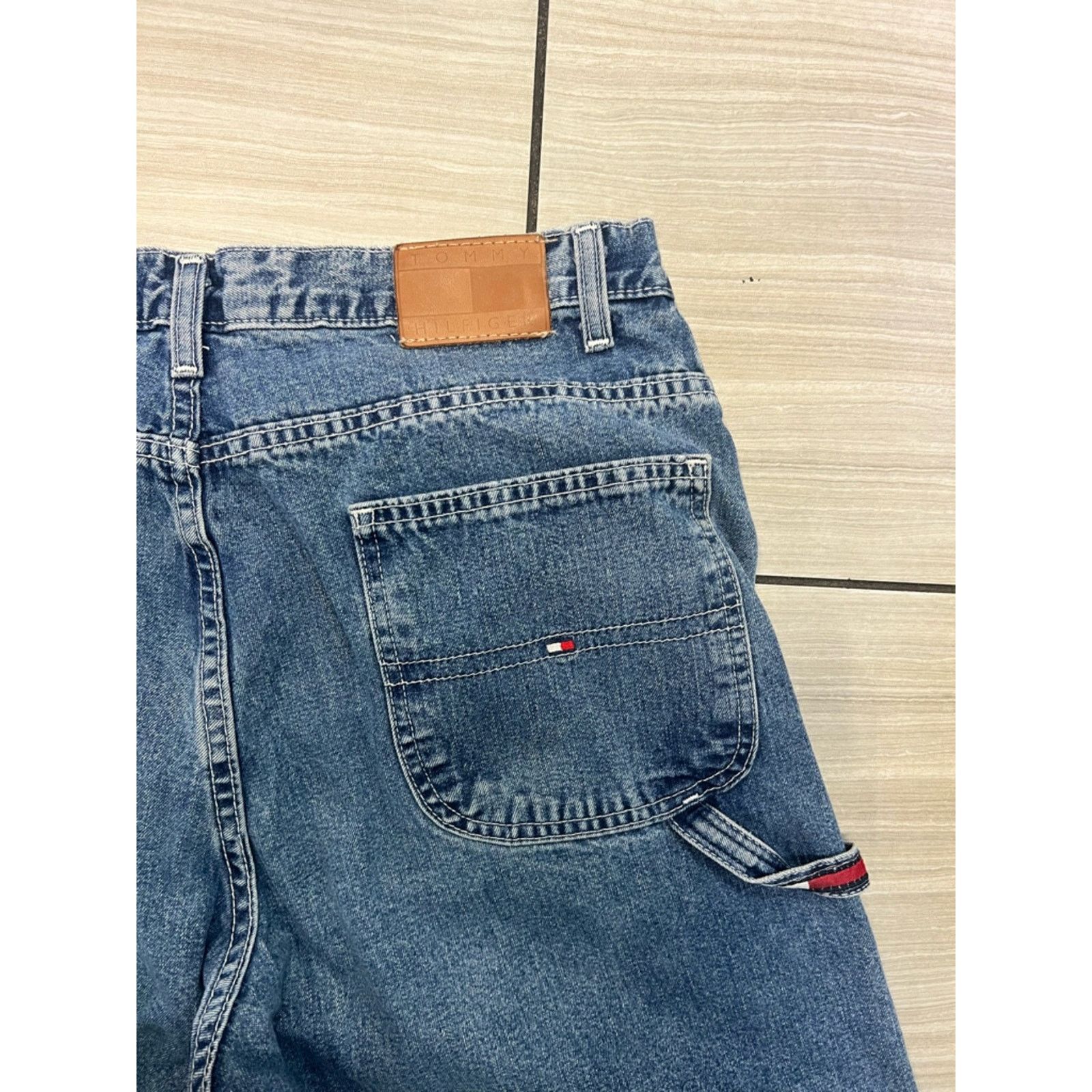 Tommy Hilfiger Y2K Tommy Hilfiger Carpenter Women's Baggy Jeans Size 32" / US 10 / IT 46 - 5 Thumbnail