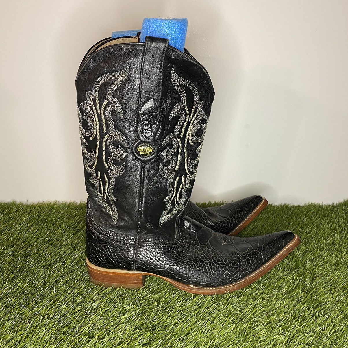 Los Altos Boots × Vintage LOS ALTOS GATOR COWBOY BOOTS HANDMADE Size US 9.5 / EU 42-43 - 5 Thumbnail