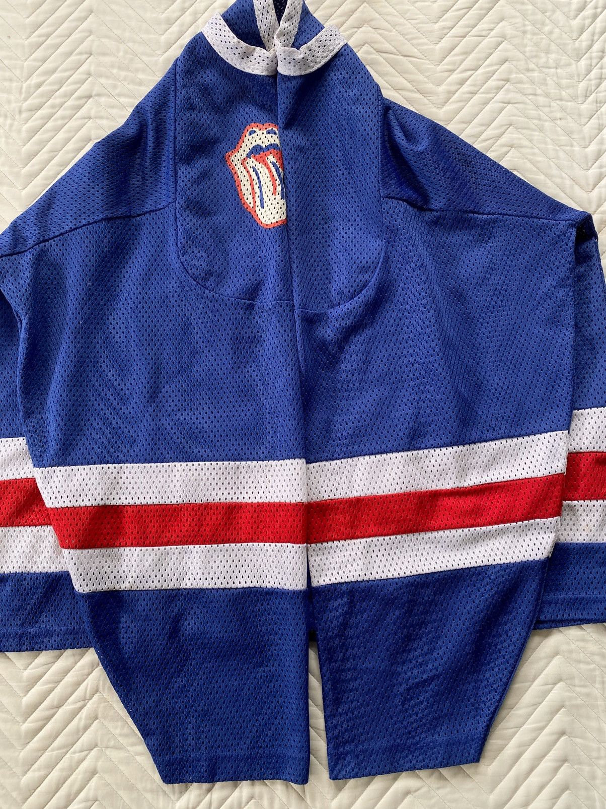 NFL Vintage 80s The Rolling Stones Mesh Hockey Jersey Size US XXL / EU 58 / 5 - 7 Thumbnail