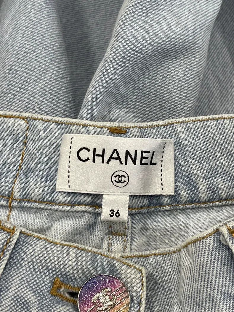 Chanel Chanel Orange gradient wide-leg jeans Size 24" / US 00 / IT 34 - 5 Thumbnail