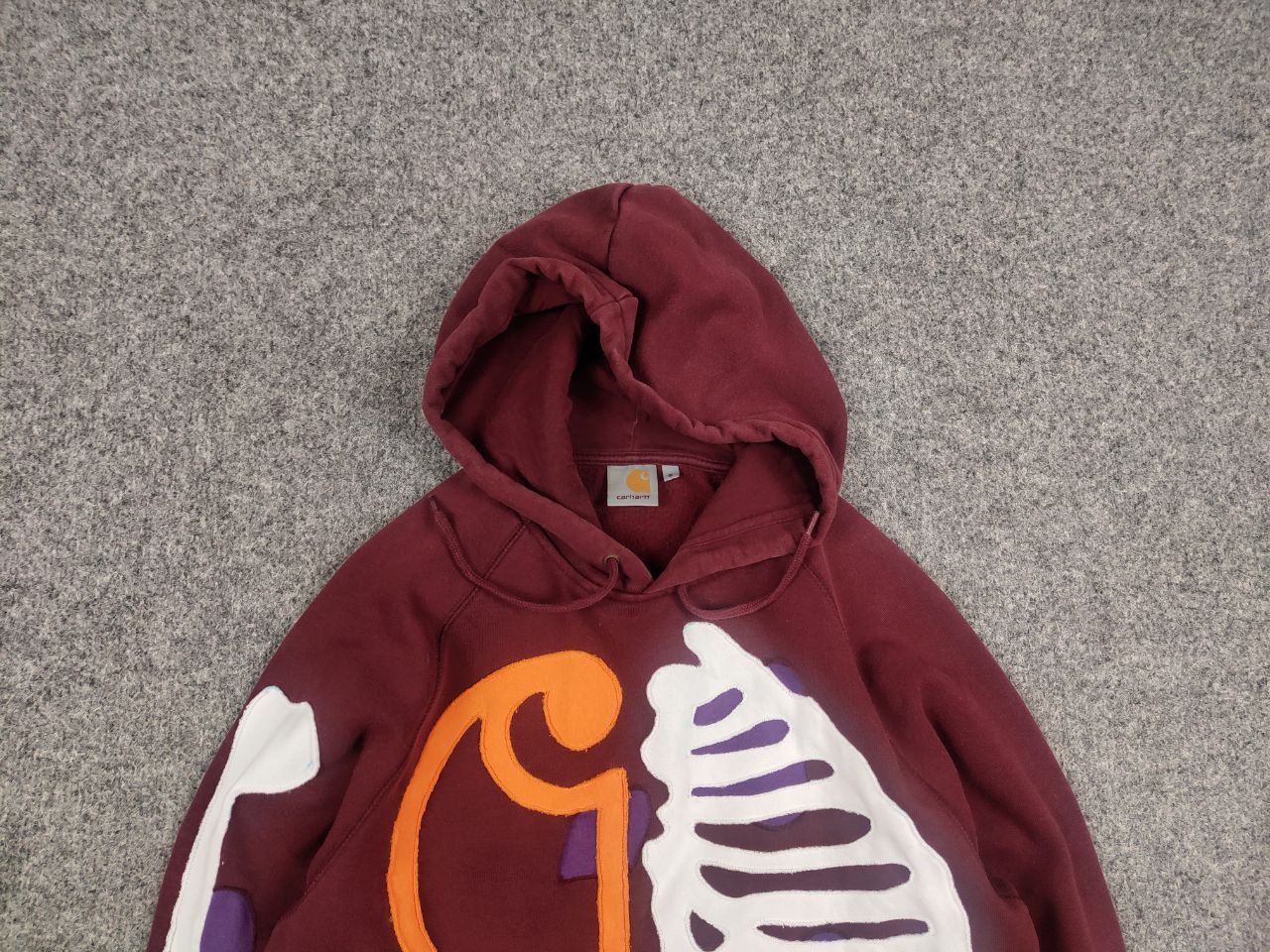 Carhartt Rare Carhartt Skeleton Logo vintage Hoodie Y2K Style Size US S / EU 44-46 / 1 - 4 Thumbnail