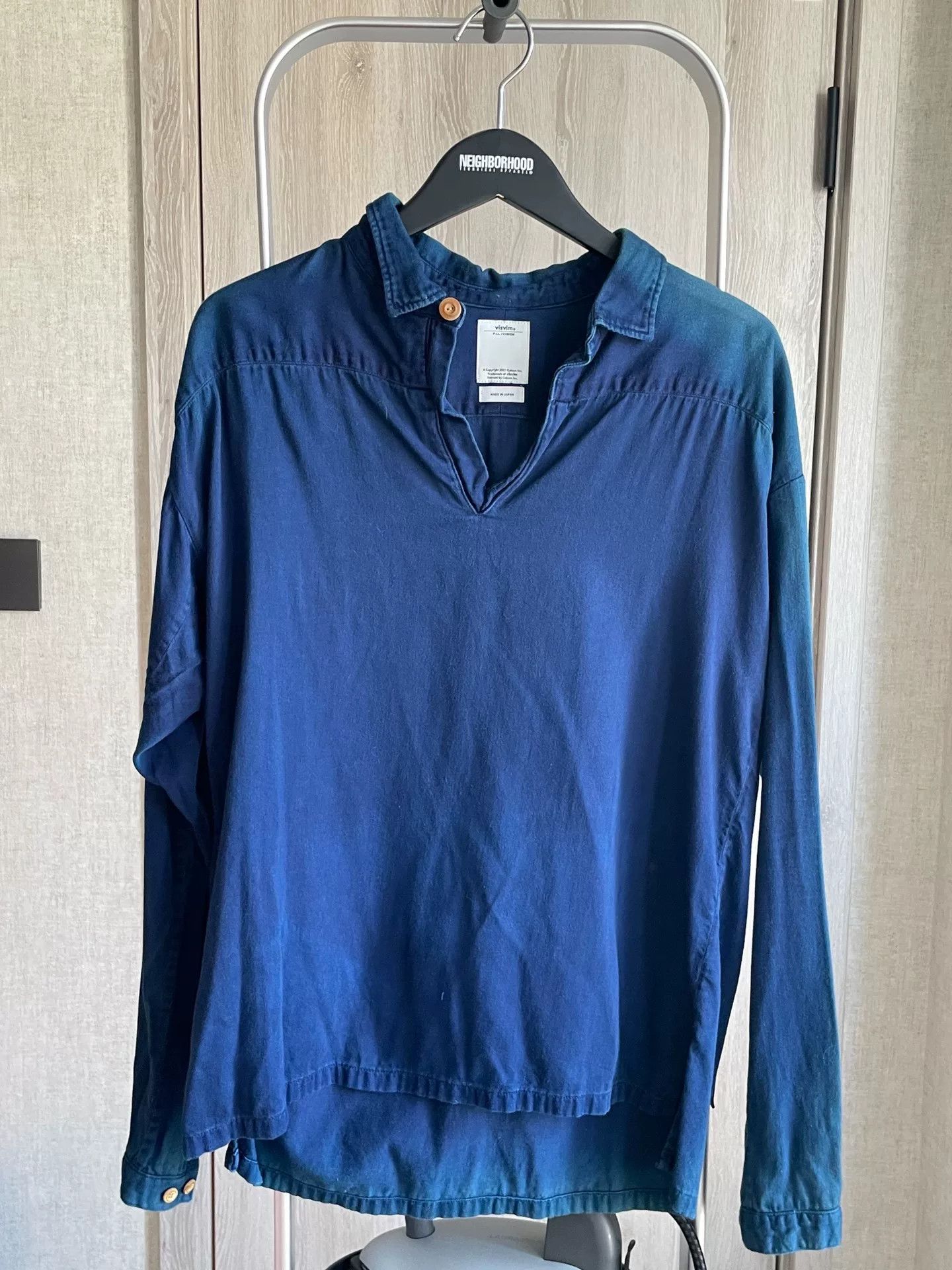 Visvim visvim Indigo Dye Tunic Shirt Size US S / EU 44-46 / 1 - 1 Thumbnail