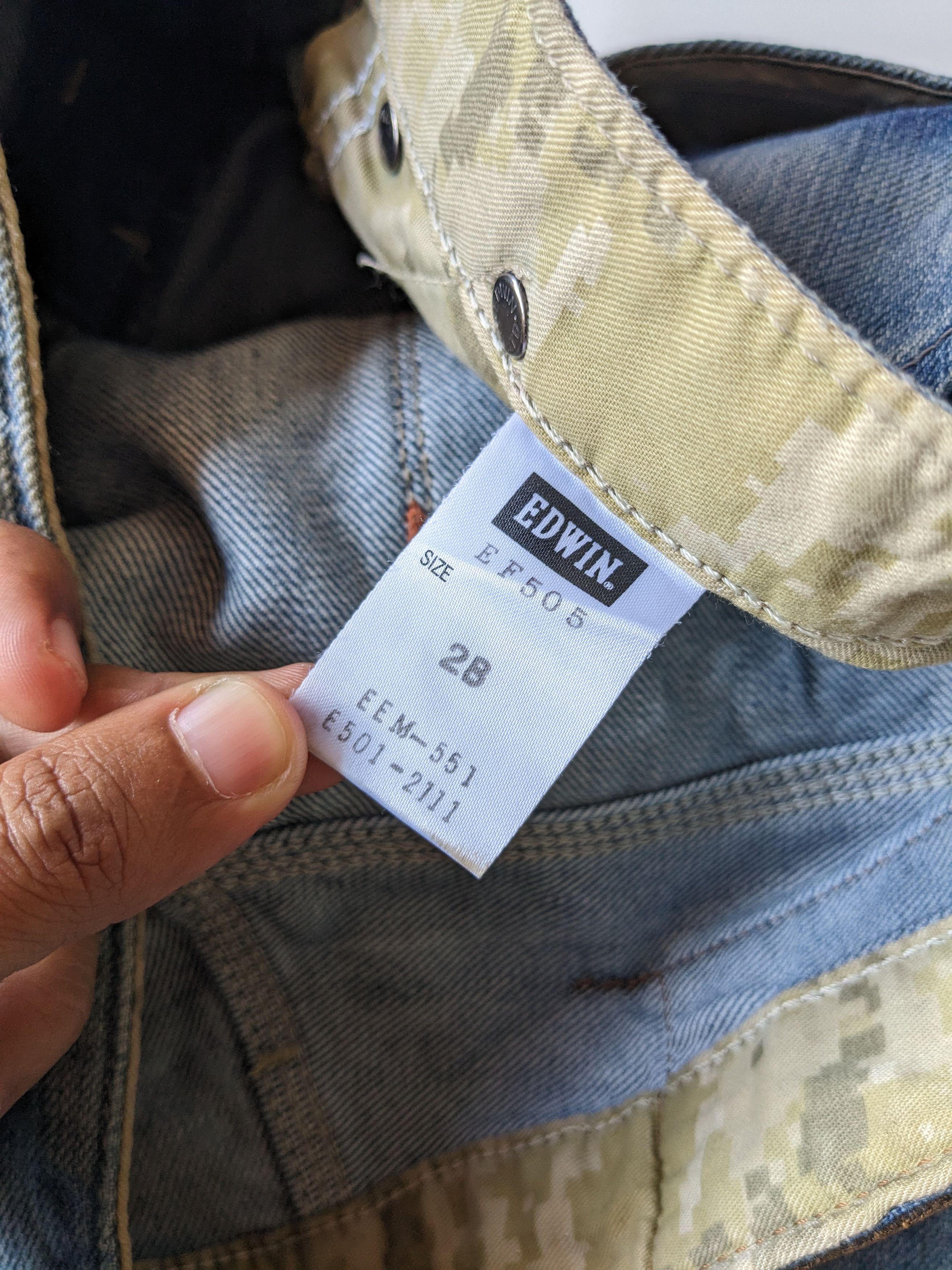 Edwin EDWIN faded wash curve leg Size US 28 / EU 44 - 10 Thumbnail