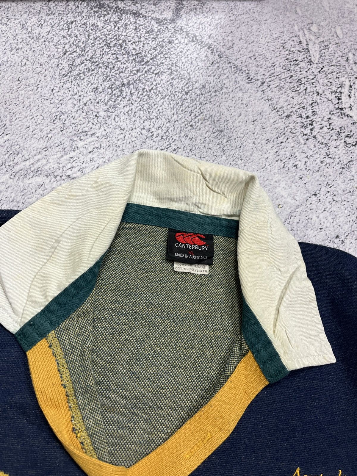 Canterbury of New Zealand Vtg 90’s Canterbury Australian Rugby Wallabies Sevens Jersey Size US XL / EU 56 / 4 - 9 Thumbnail