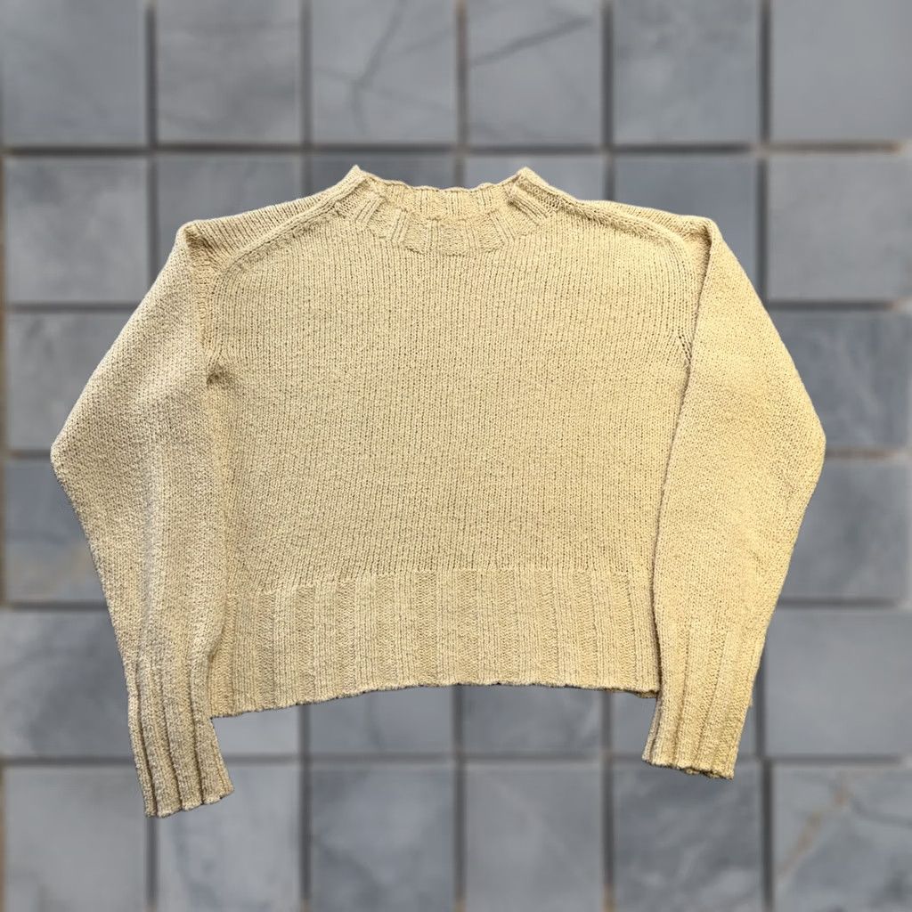 J.Crew J.CREW SweatER Women Small Beige Beach Lightweight Crewneck Pullover Knit Cotton Polyester Spandex Casual Regular Size S / US 4 / IT 40 - 1 Thumbnail