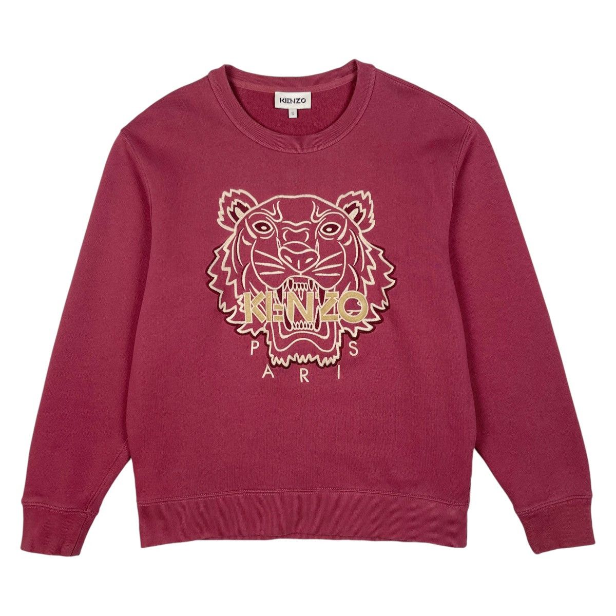 Kenzo Kenzo Velvet Tigerhead Embroidered Sweatshirt Size US S / EU 44-46 / 1 - 2 Thumbnail