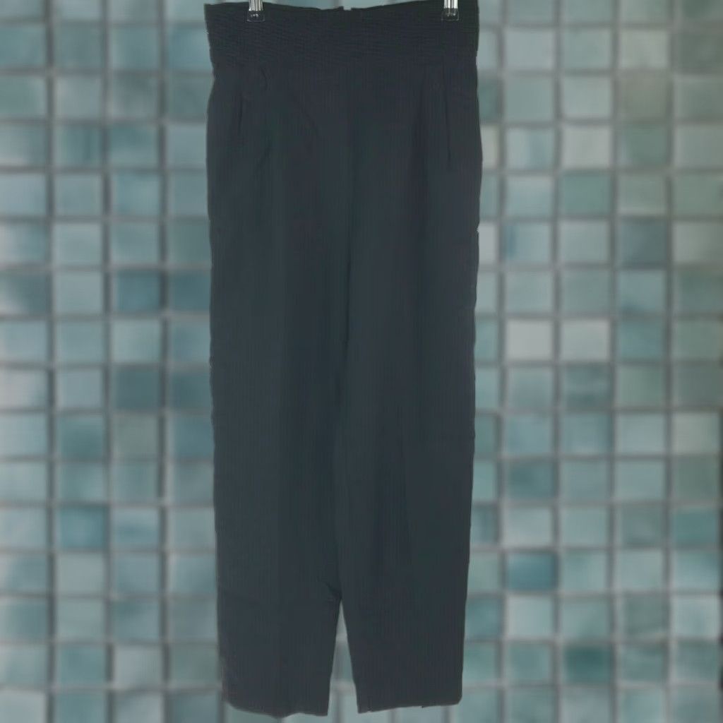 Vintage Vintage 35th & 10th Womens Black High Rise Straight Leg Dress Pants Size 9 Size 26" / US 2 / IT 38 - 1 Thumbnail
