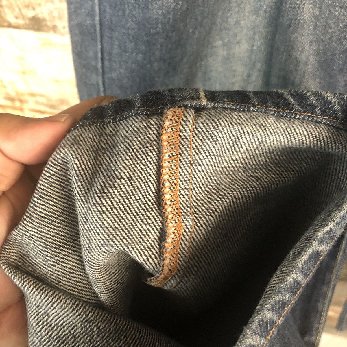 Japanese Brand DL Real Standard Blue Denim Pants #C269 Size US 35 - 9 Thumbnail