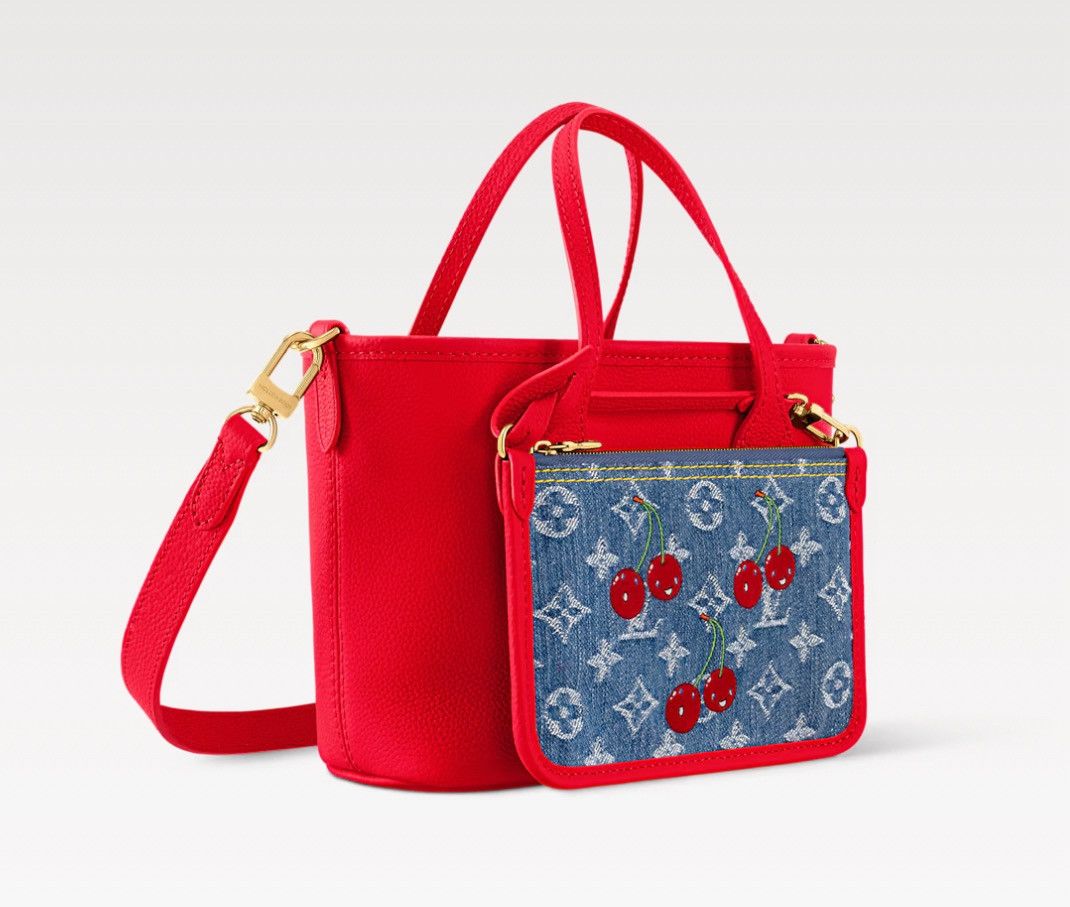 Louis Vuitton × Takashi Murakami LV x TM CHERRY NEVERFULL INSIDE OUT BB Bag Size ONE SIZE - 2 Thumbnail