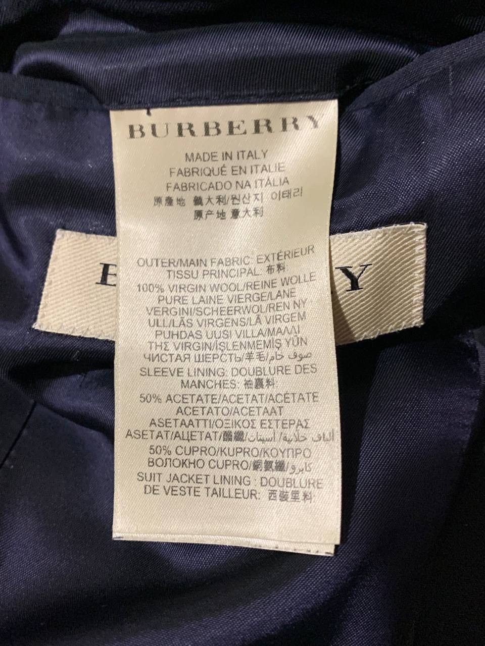 Burberry Burberry Black Blazer Size 54R - 6 Thumbnail
