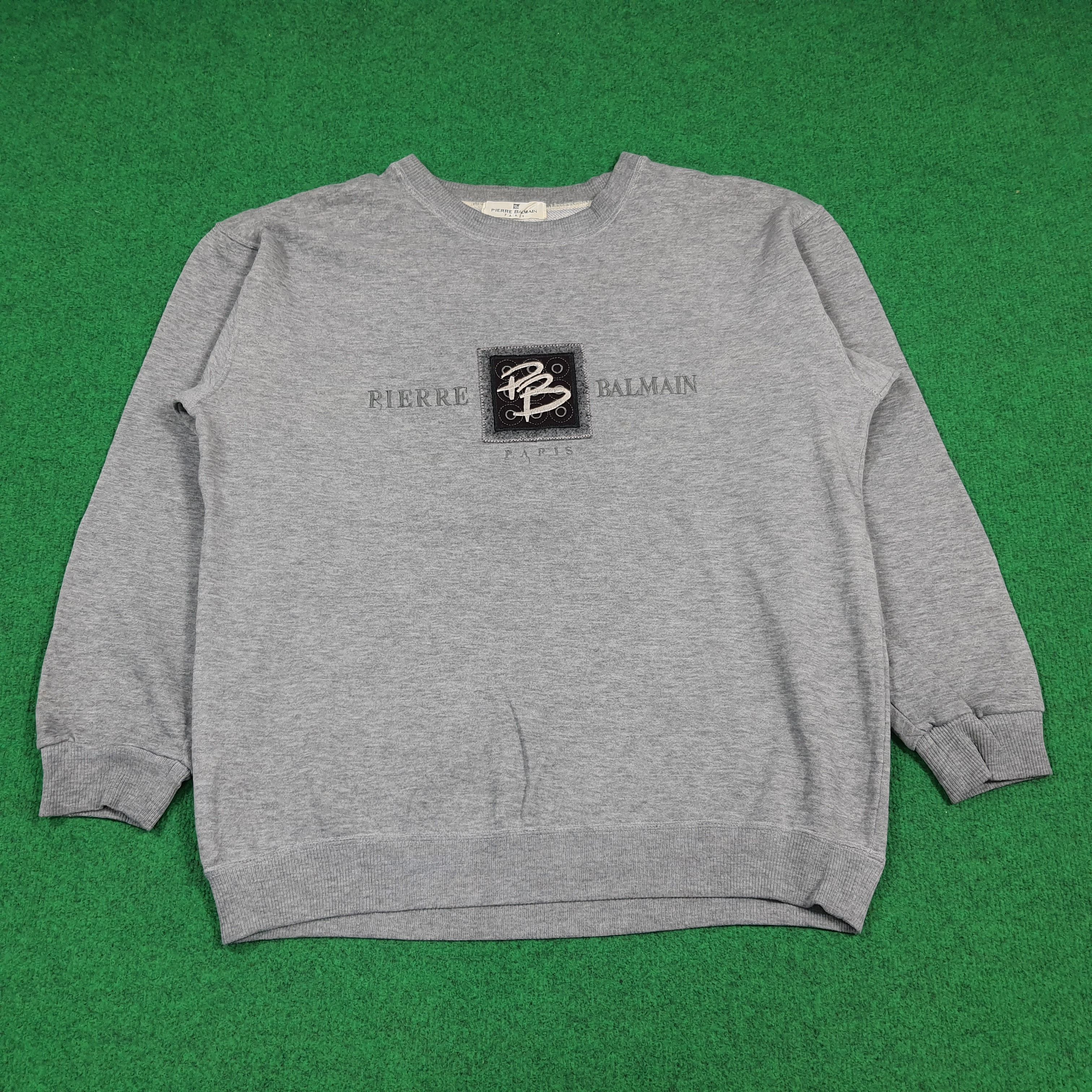 Pierre Balmain Vintage Pierre Balmain Paris Embroidery Sweatshirt C291N31 Size US L / EU 52-54 / 3 - 1 Thumbnail