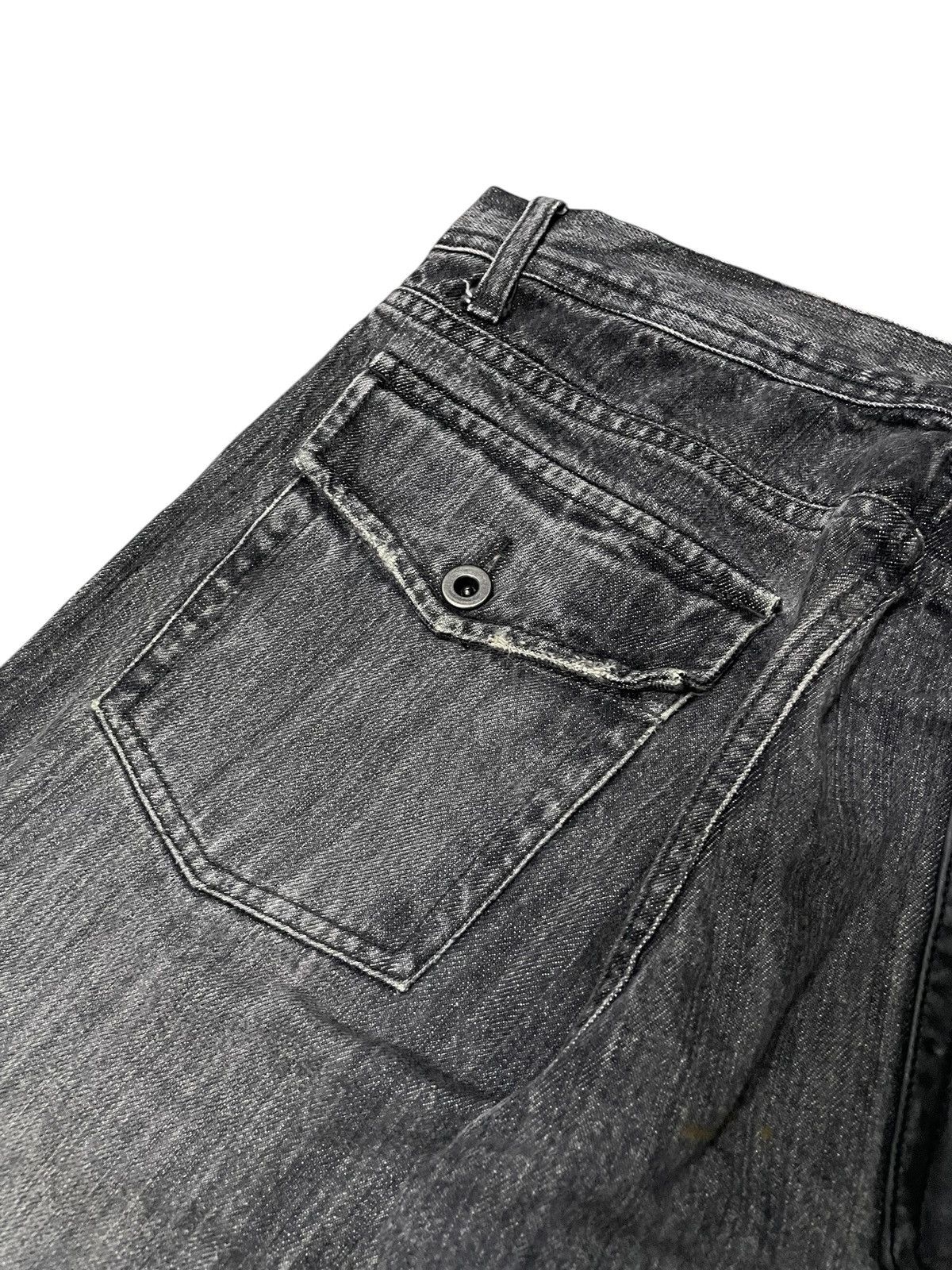 GOSTAR DE FUGA × Japanese Brand × Shellac Rupert Japan Distressed Layered Leather Pocket Flare Jeans Size US 32 / EU 48 - 18 Thumbnail