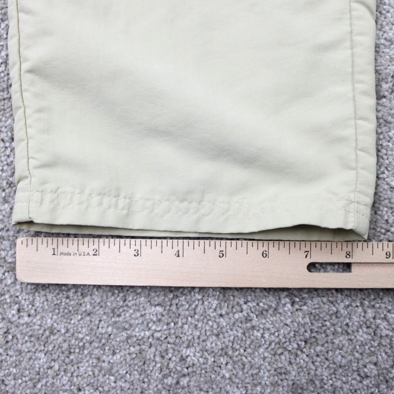 Vintage L.L. Bean Mens Large Beige Cargo Pocket Belted Nylon Convertible Pants Shirt? Size US 33 - 5 Thumbnail