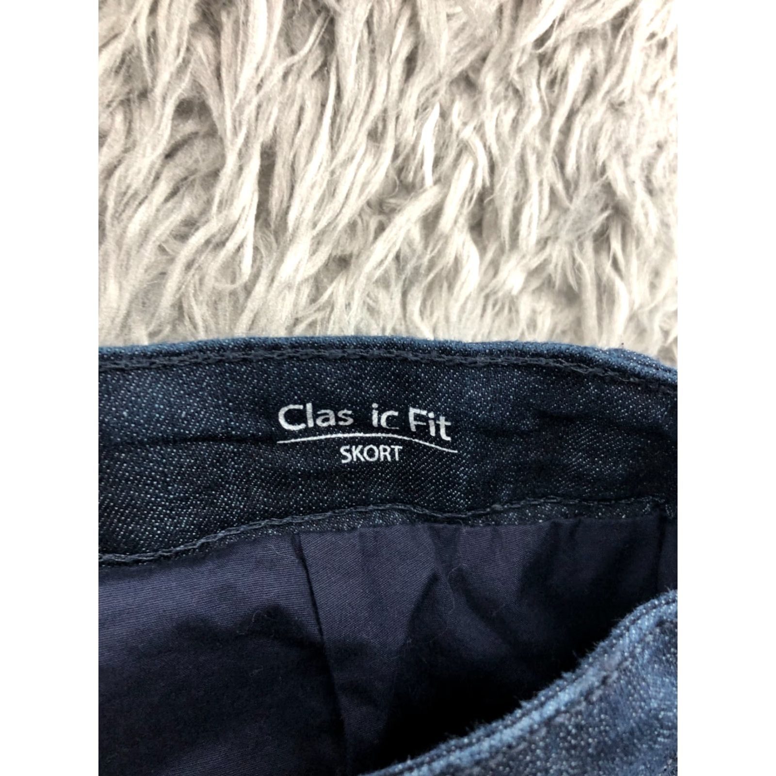 Croft & Barrow Croft & Barrow A-Line Skort Womens Size 4 Dark Wash Blue Size 27" / US 4 / IT 40 - 6 Thumbnail