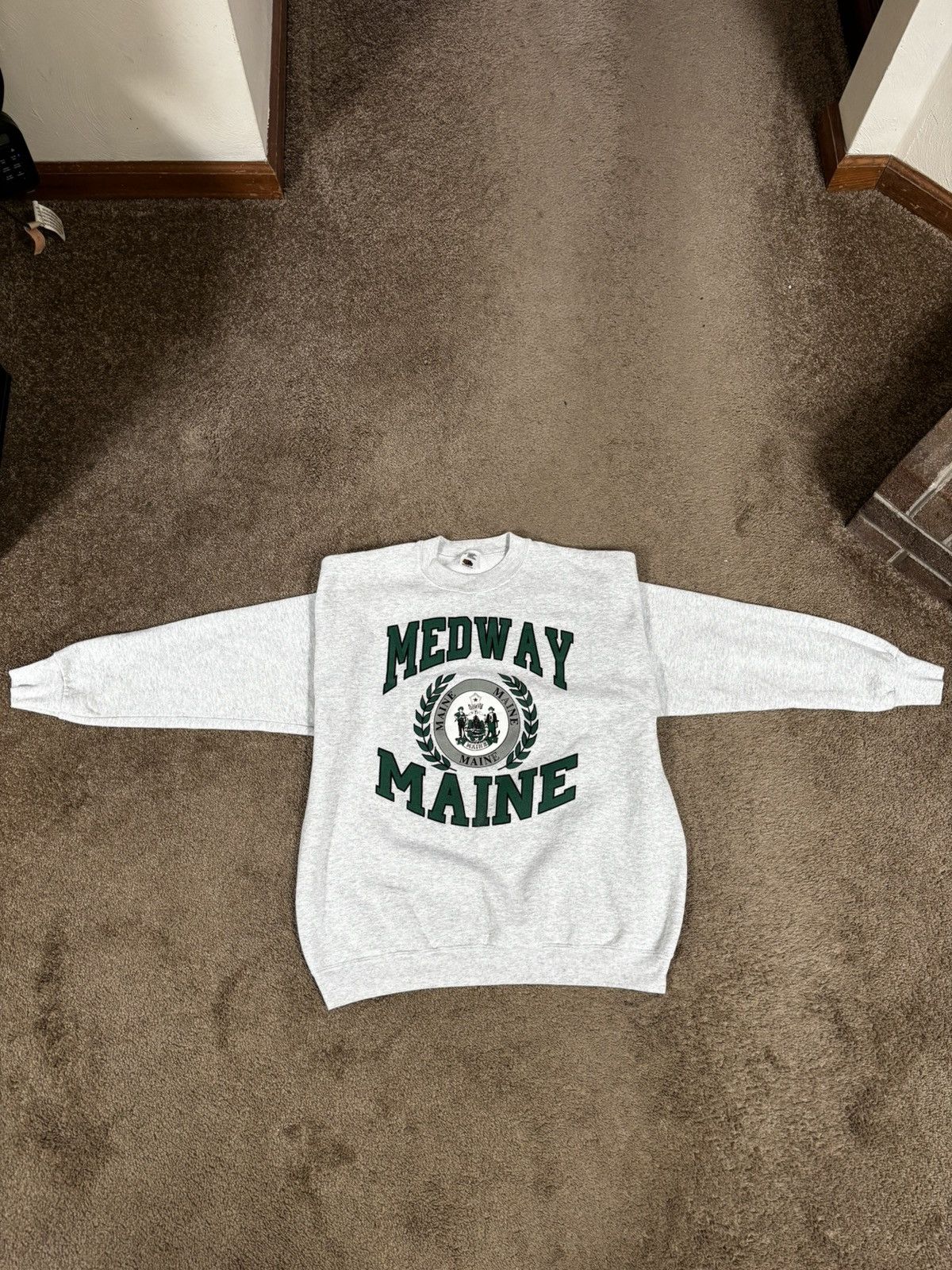 Fruit Of The Loom × Vintage Medway Maine Vintage sweatshirt Size US XL / EU 56 / 4 - 1 Thumbnail
