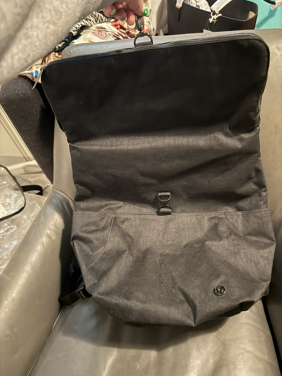 Lululemon Lululemon Go Wild Brushed Black Backpack Size ONE SIZE - 2 Thumbnail