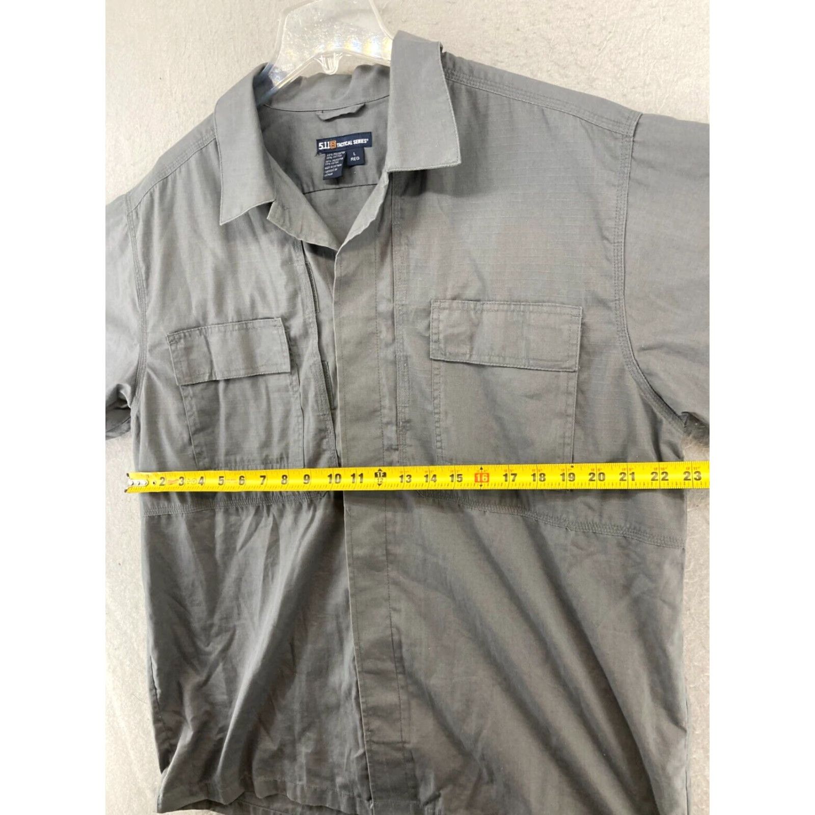 Vintage 511 Tactical Series Mens Shirt Large Gray Rip Stop Outdoor Size US L / EU 52-54 / 3 - 2 Thumbnail