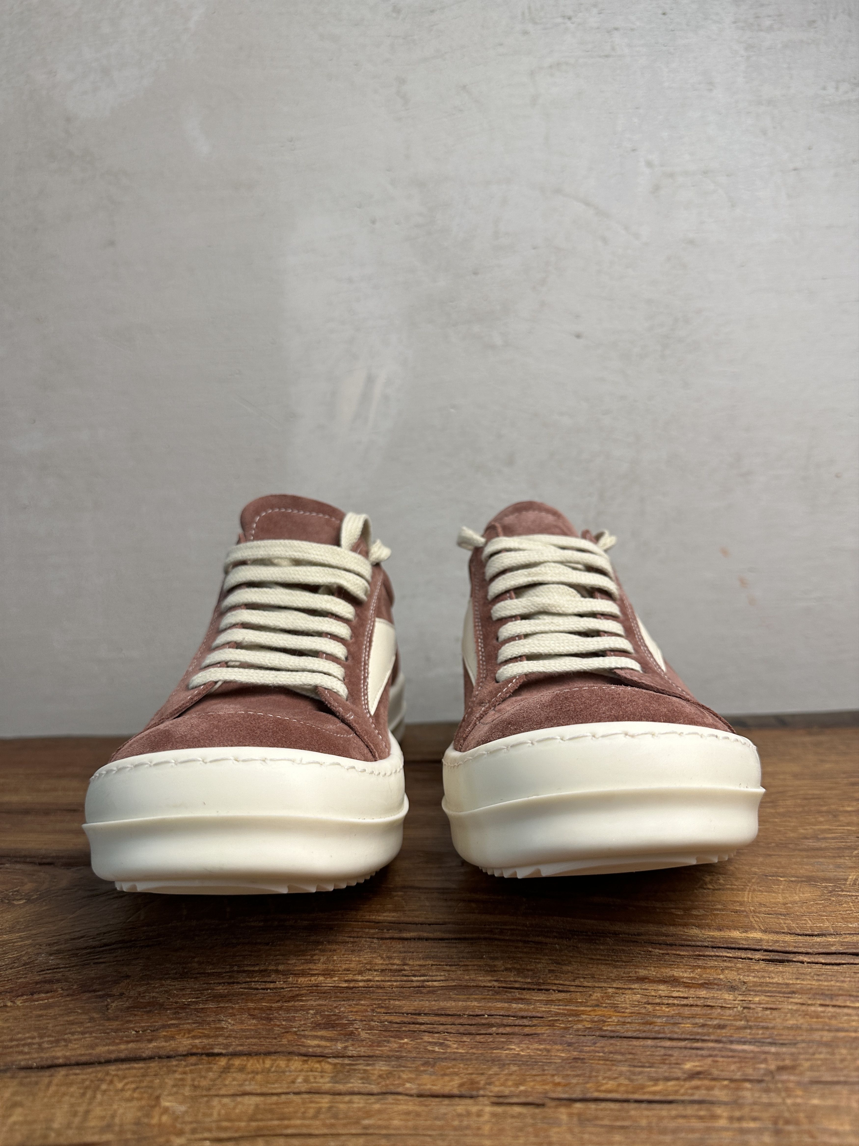 Rick Owens Rick Owens Vintage Suede Sneaker (Clay/Milk) Size US 11 / IT 41 - 13 Thumbnail