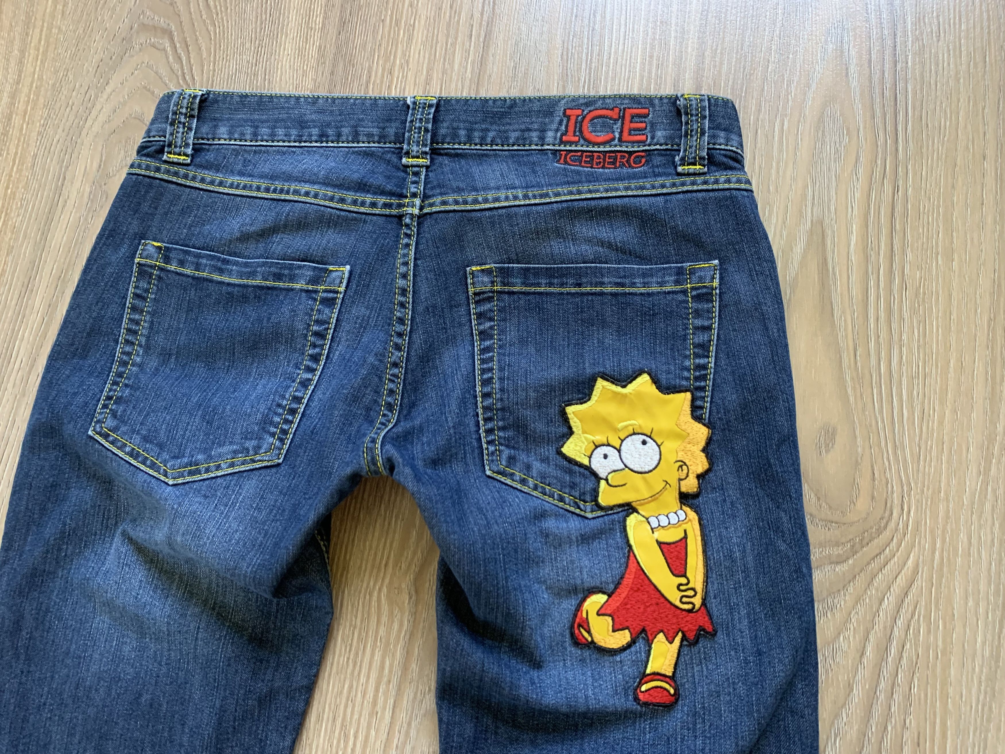 Iceberg Iceberg ICE Lisa Simpson Embroidered Blue Jeans Size 28" / US 6 / IT 42 - 7 Thumbnail