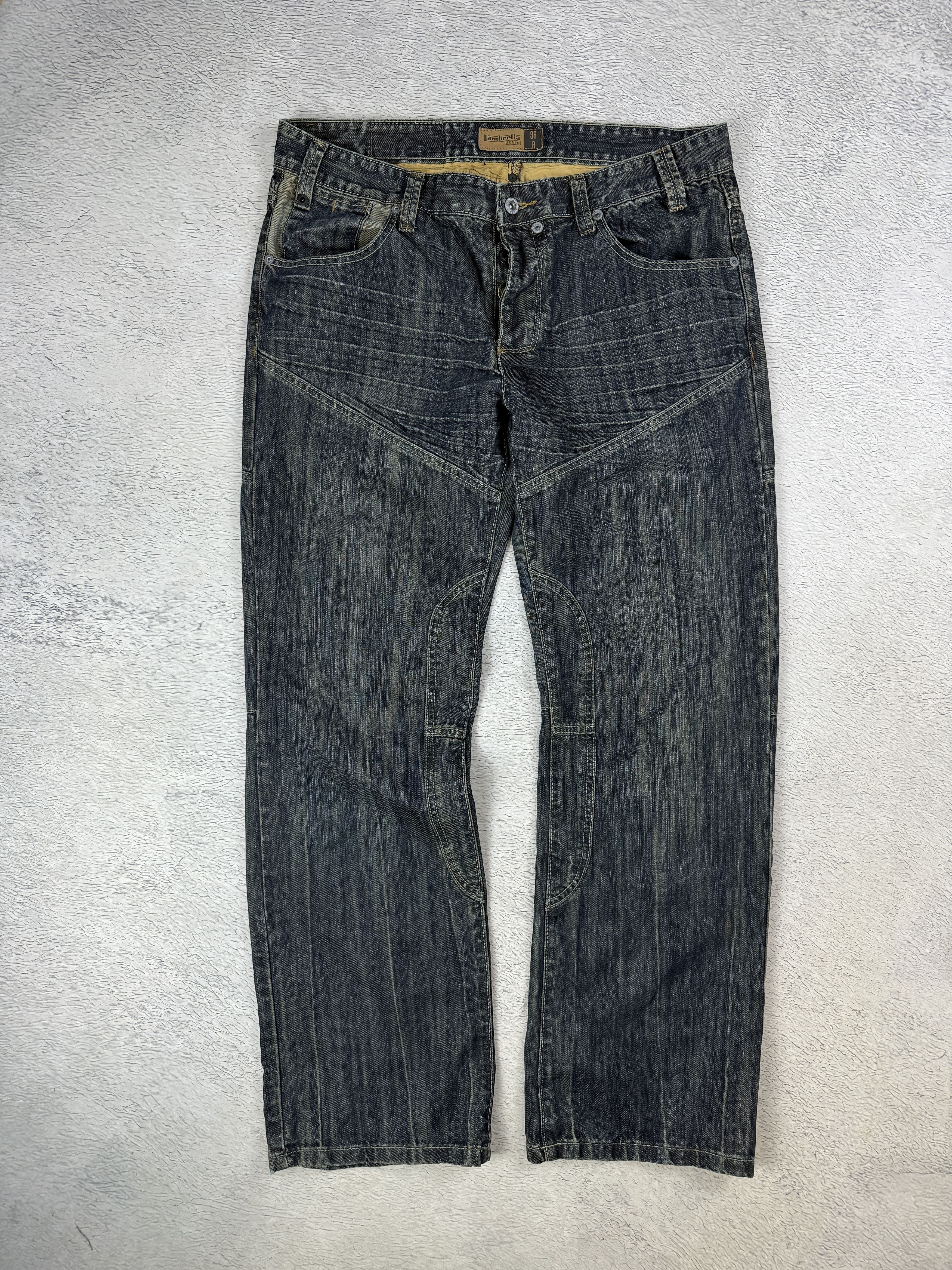 JNCO Lambretta Jeans Vintage Easy Fit Straight Leg Streetwear Size US 38 / EU 54 - 4 Thumbnail