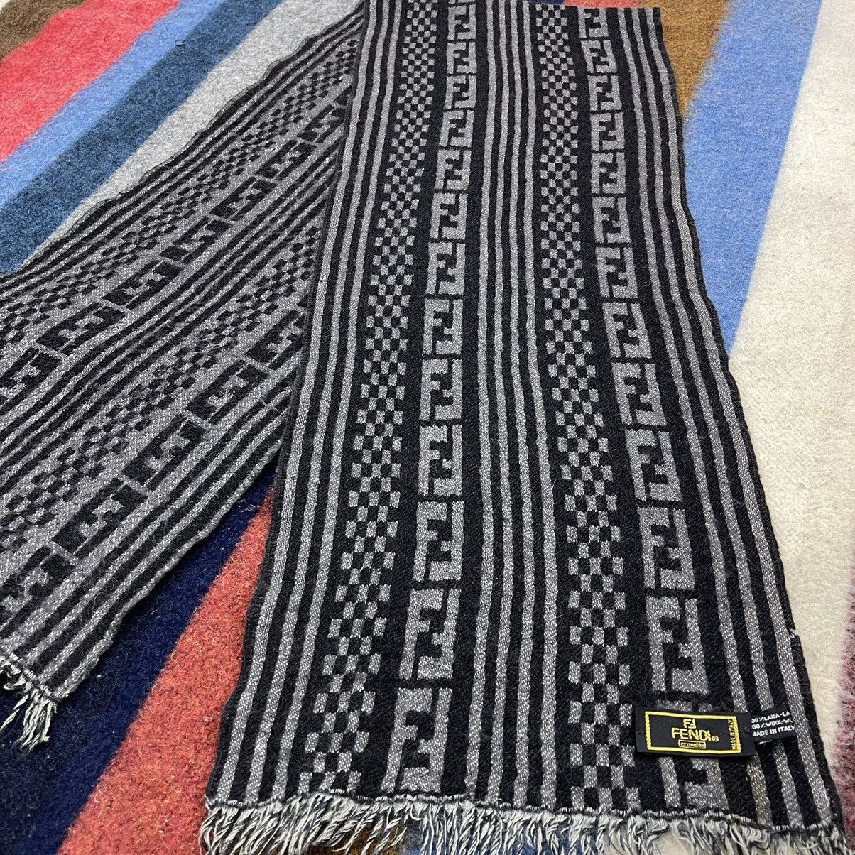 Fendi FENDI Made In Italy Wool Muffler Scarf #1446/AX Size ONE SIZE - 2 Thumbnail