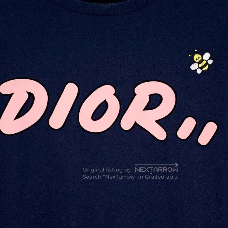 Dior Dior Black logo letter printed cotton round-neck short-sle Size US XXS / EU 40 - 4 Thumbnail