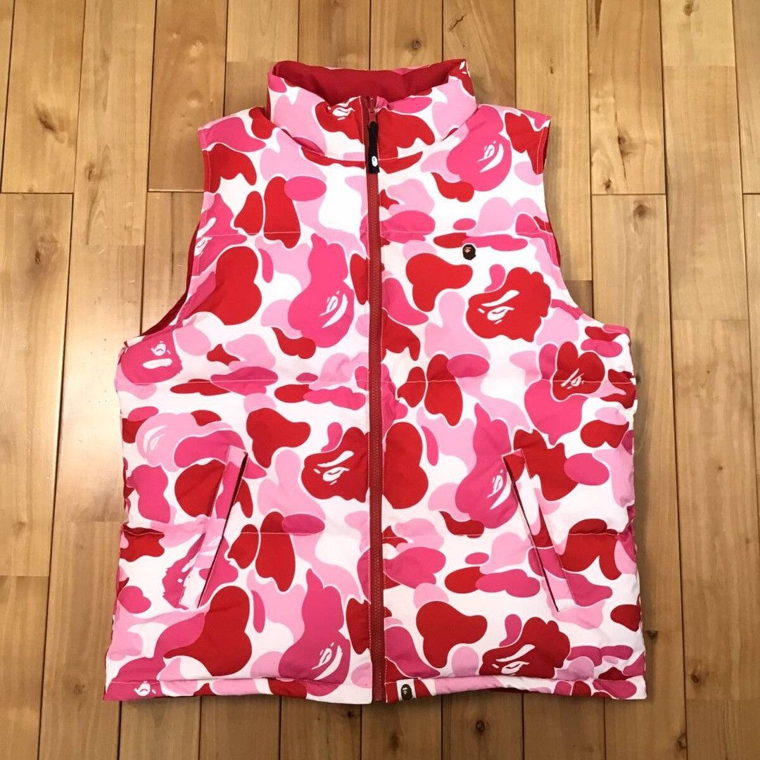 Bape 🔥Reversible🔥 BAPE ABC camo Pink Puffer Down Vest APE Size US L / EU 52-54 / 3 - 2 Thumbnail