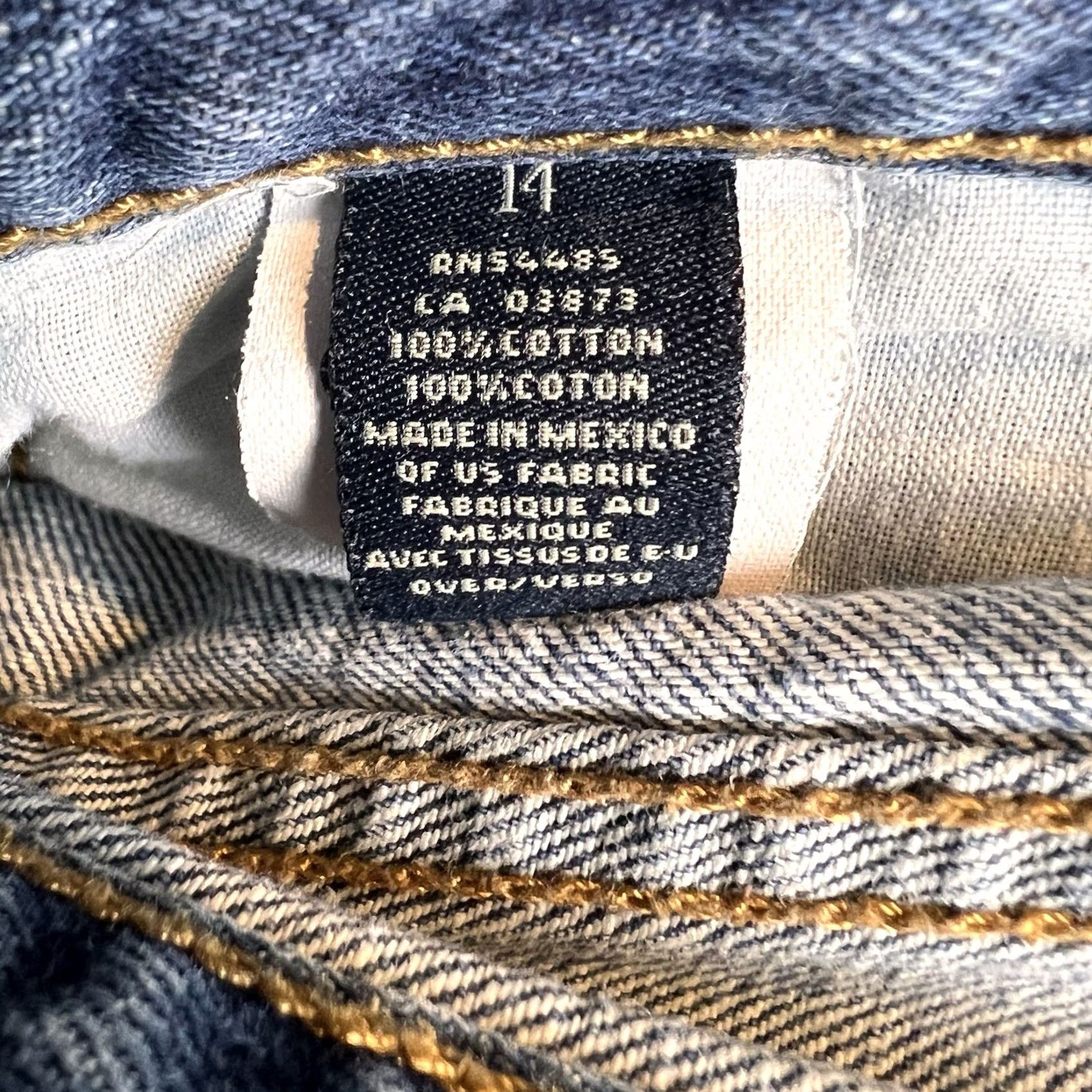 American Eagle Outfitters VINTAGE American Eagle Outfitters Jeans Women Bootcut 14 Blue Denim Y2K VTG Jeans Regular Womens Size 36" / US 14 / IT 50 - 5 Thumbnail