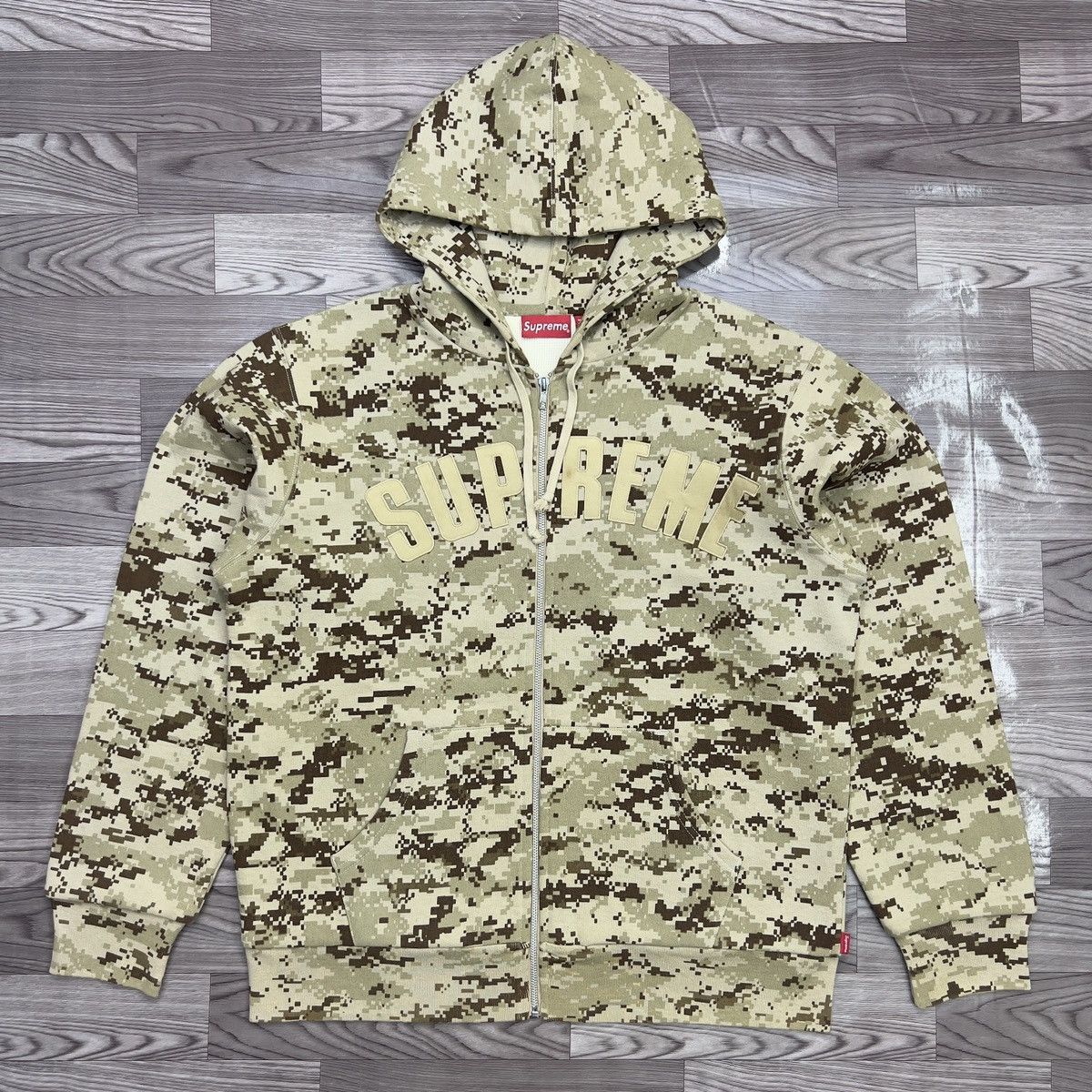 Supreme Supreme Hooded Zip Up Thermal Leopard | Grailed