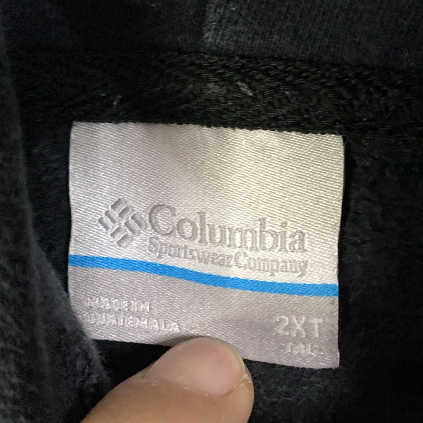 Vintage Columbia Hoodie Mens 2XL Tall Black Pullover Boxy Hiking Nature Grunge 90s Boxy Big & Tall Mens XXL Black Hiking Nature Columbia Hoodie Size US XXL / EU 58 / 5 - 7 Thumbnail