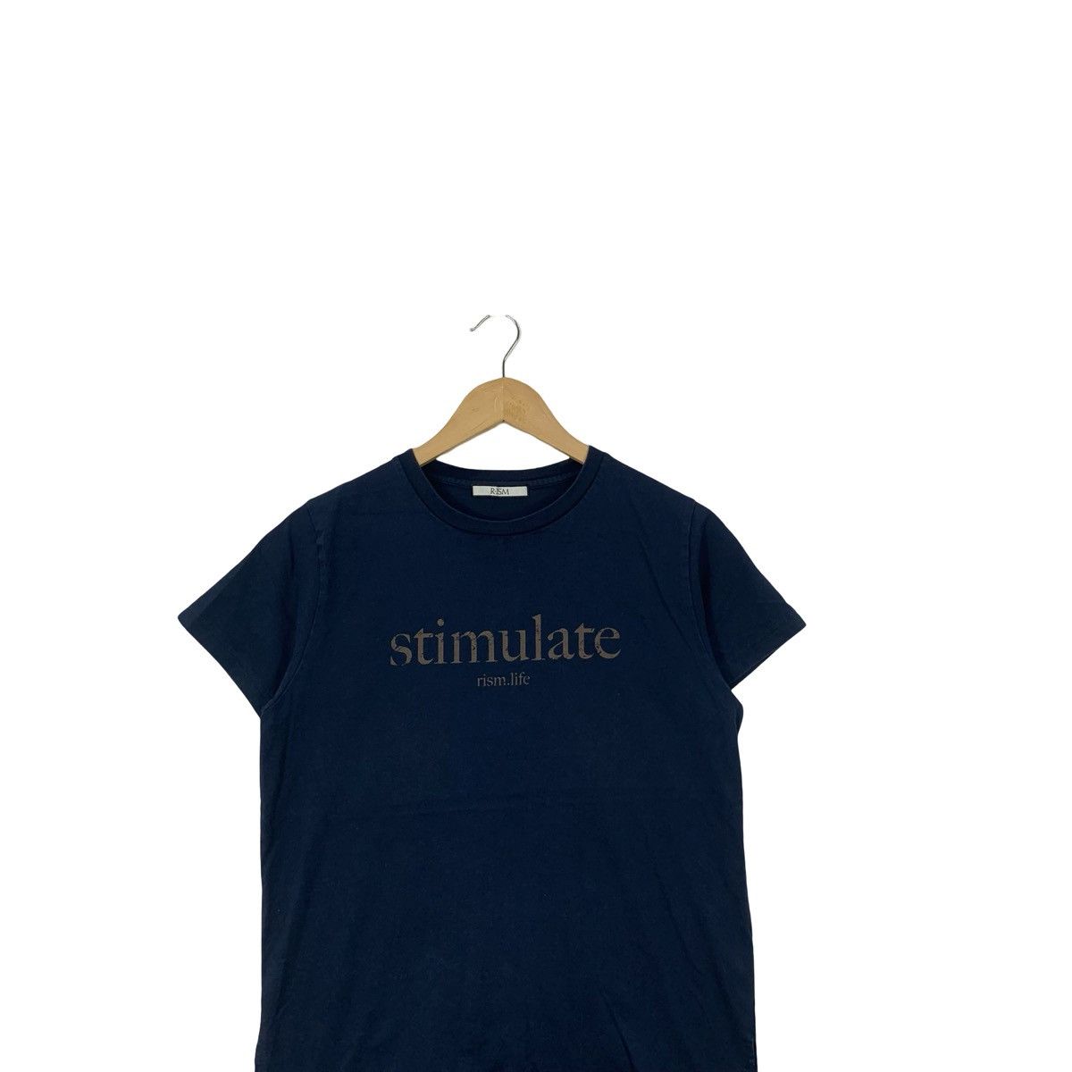 Other R ISM Stimulate Minimalist Text Based Graphic faded Gold Tee Size US S / EU 44-46 / 1 - 2 Thumbnail