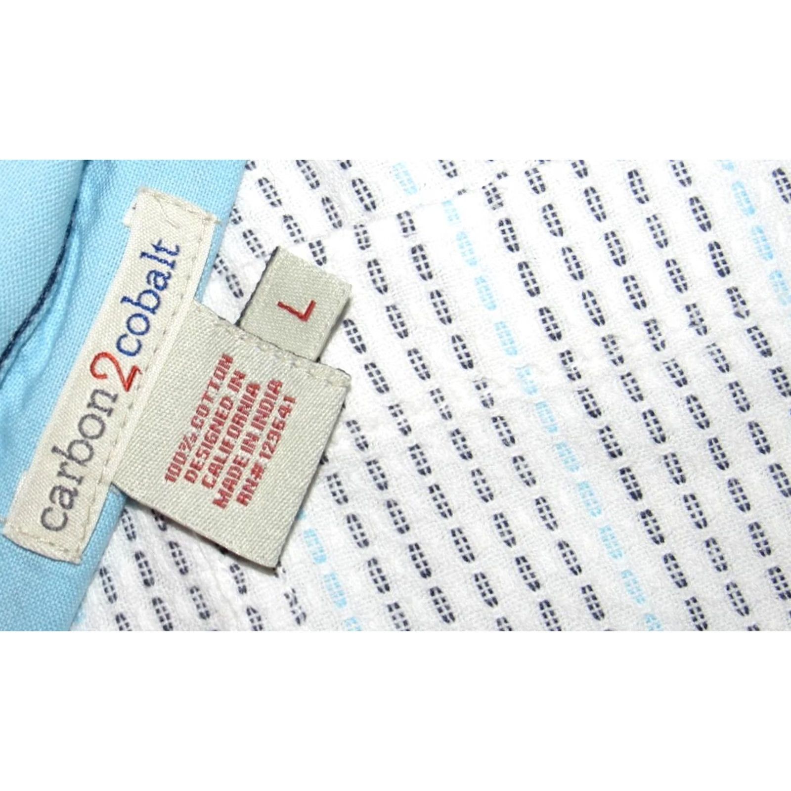 Carbon2Cobalt VINTAGE CARBON2COBALT White Long Sleeve Broken Stripe Button Down Shirt Large L Size US L / EU 52-54 / 3 - 3 Thumbnail
