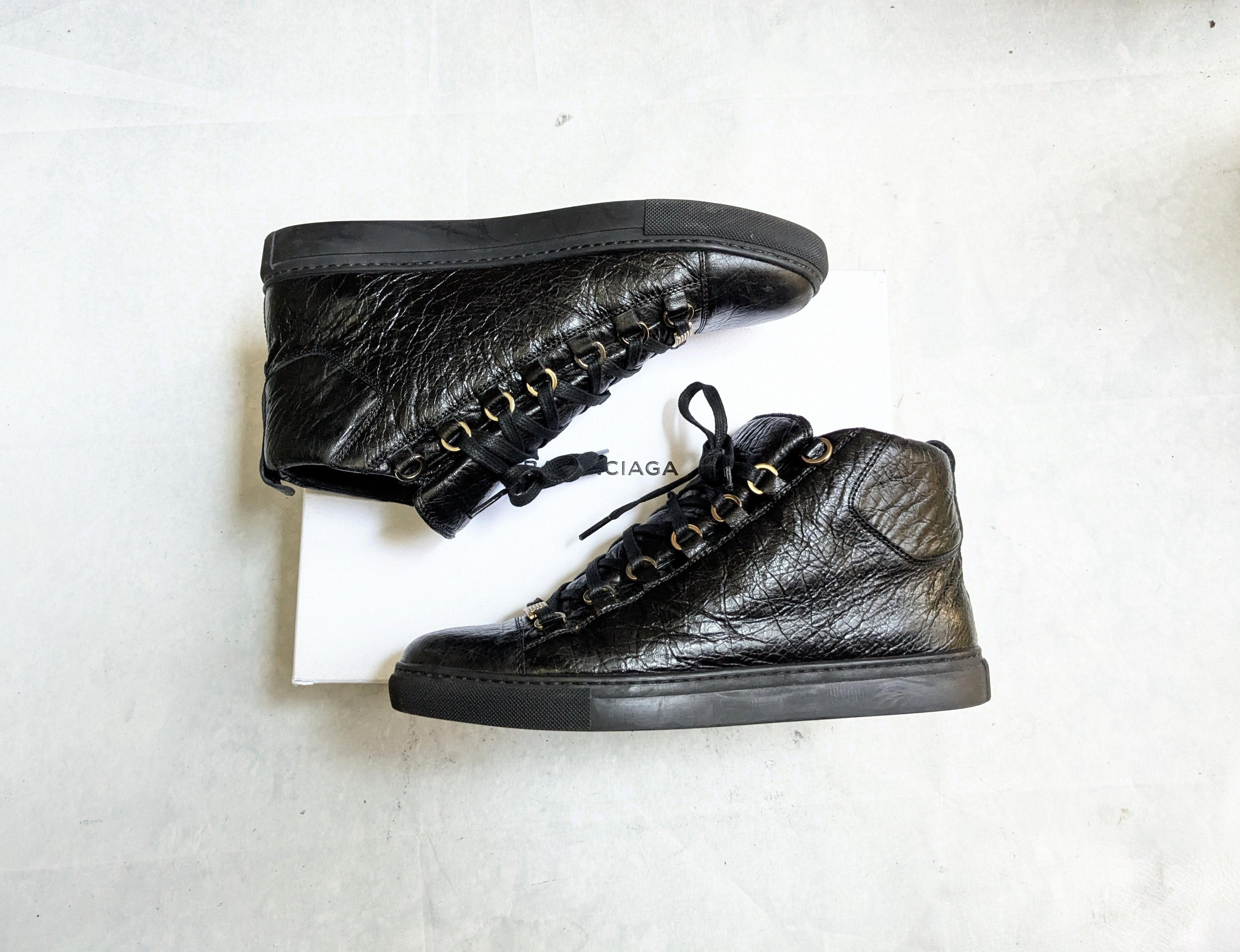Balenciaga Balenciaga Arena Sneakers Black 8 41 High Tops Size US 8 / EU 41 - 4 Thumbnail