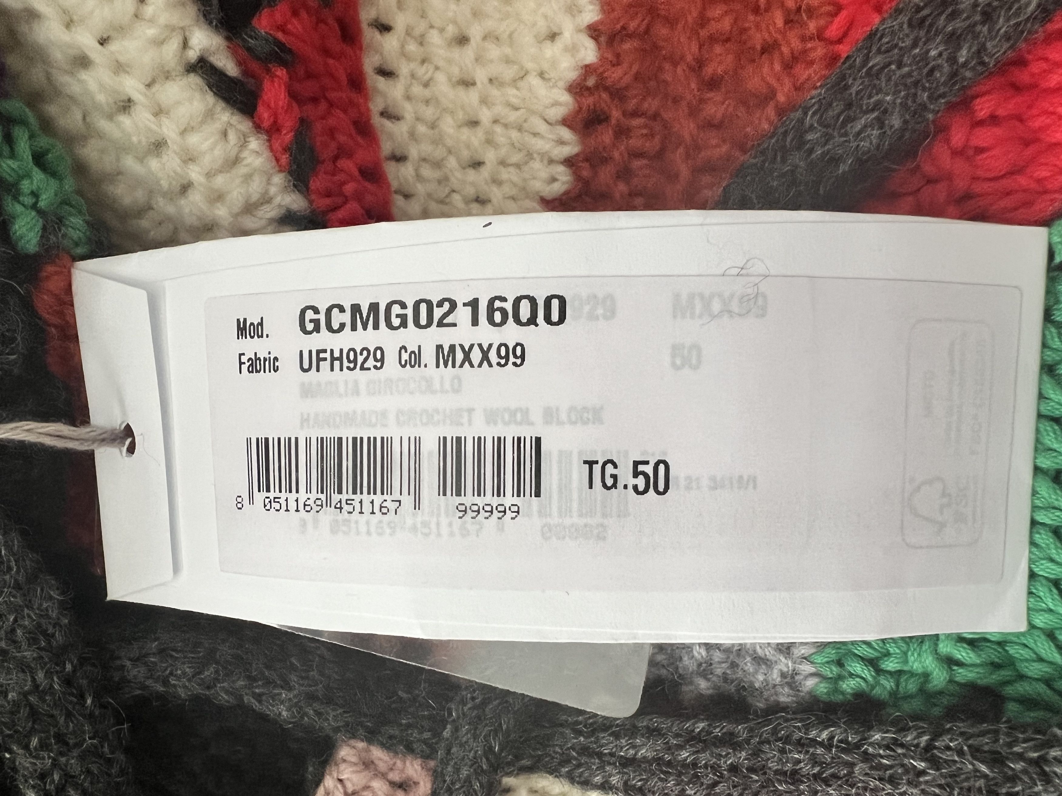 Marni Handmade Crochet Wool Block Patchwork Hoodie Size US M / EU 48-50 / 2 - 9 Thumbnail