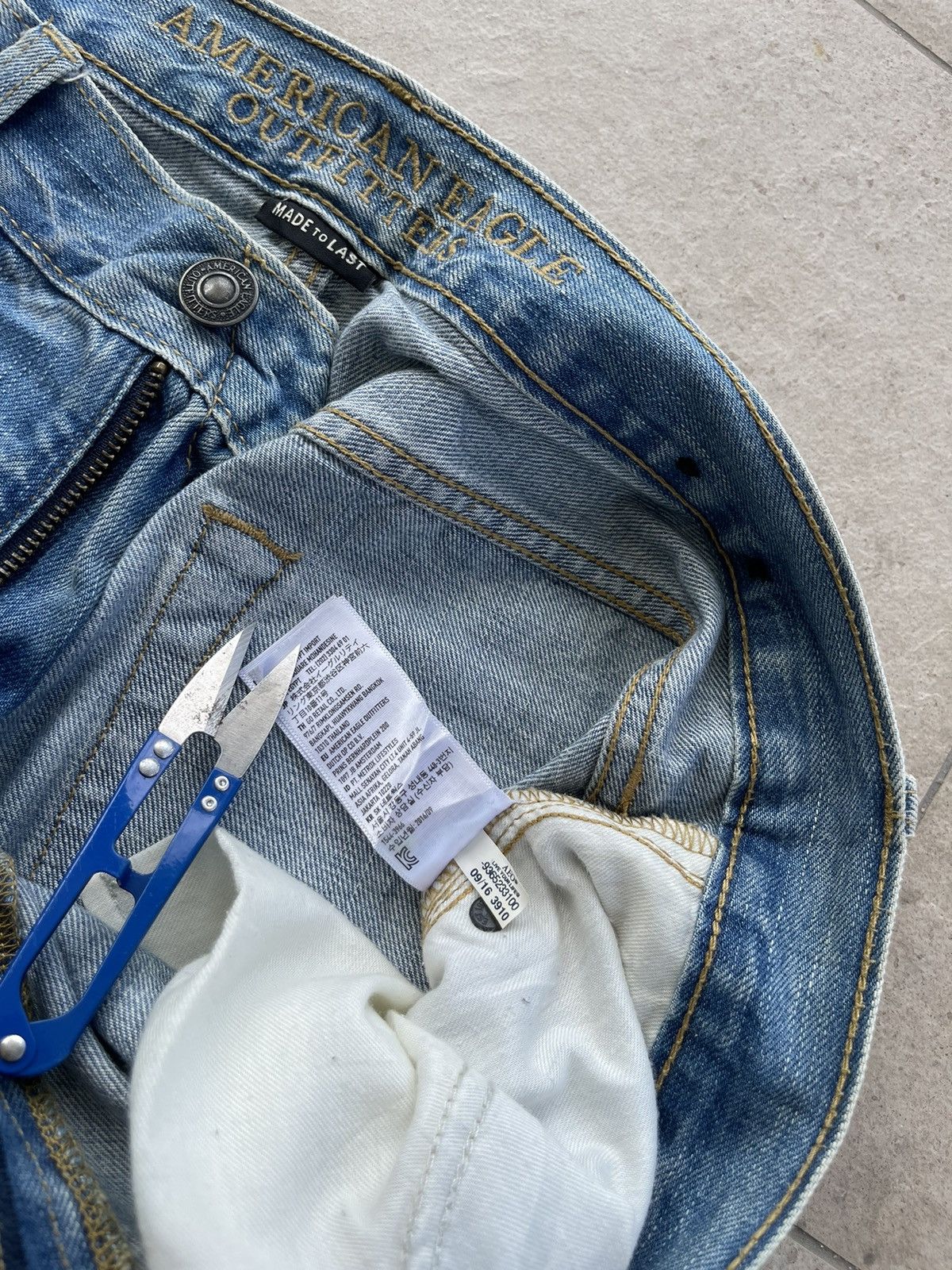 Japanese Brand 🔥 Japanese Brand American Eagle Distressed Denim W34" Size US 34 / EU 50 - 9 Thumbnail
