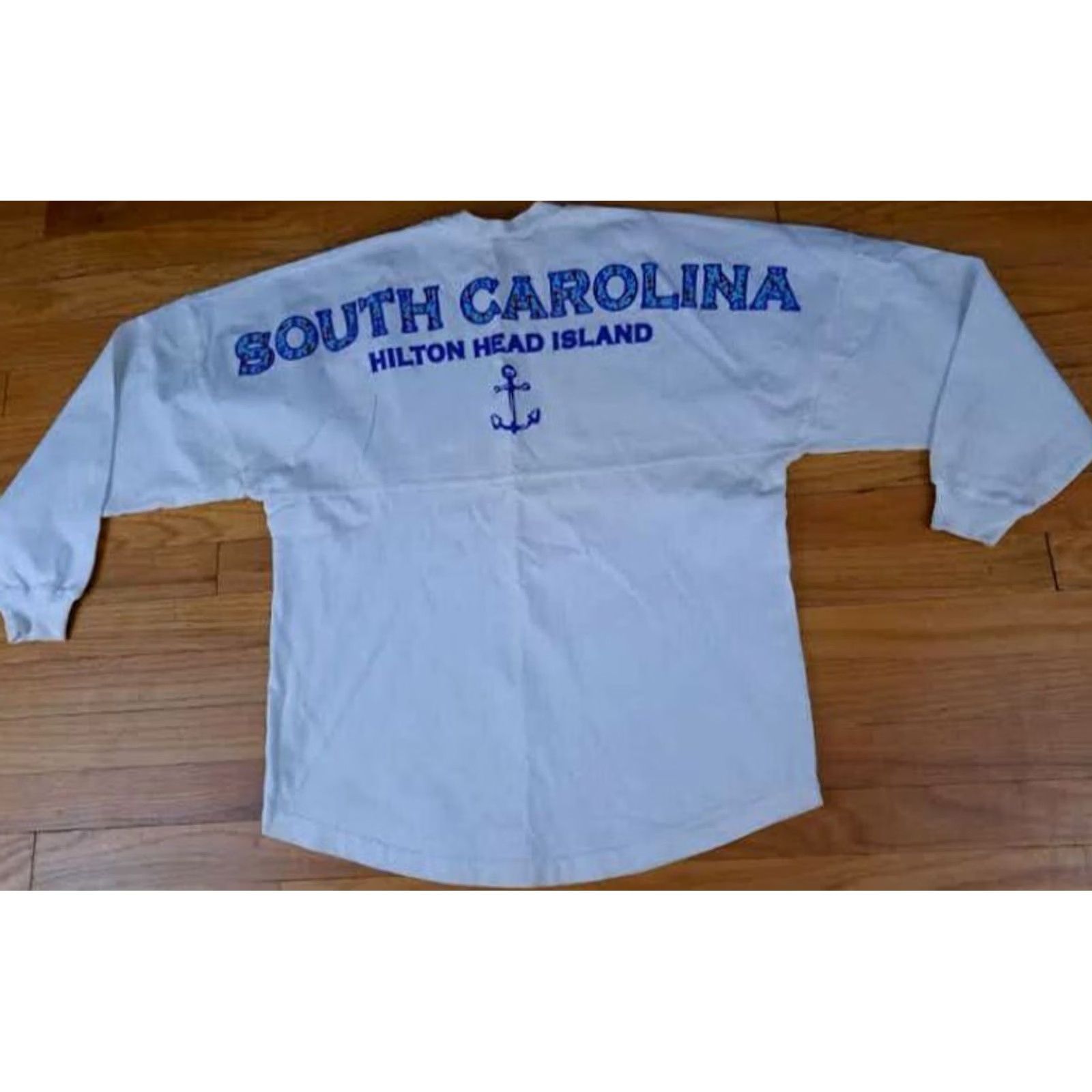 ESPIRIT VINTAGE Spirit Shirt Jersey Cotton Beach Long Sleeve Unisex Adults S White 27in long 25in pit to pit Sm Spirit Size US S / EU 44-46 / 1 - 2 Thumbnail