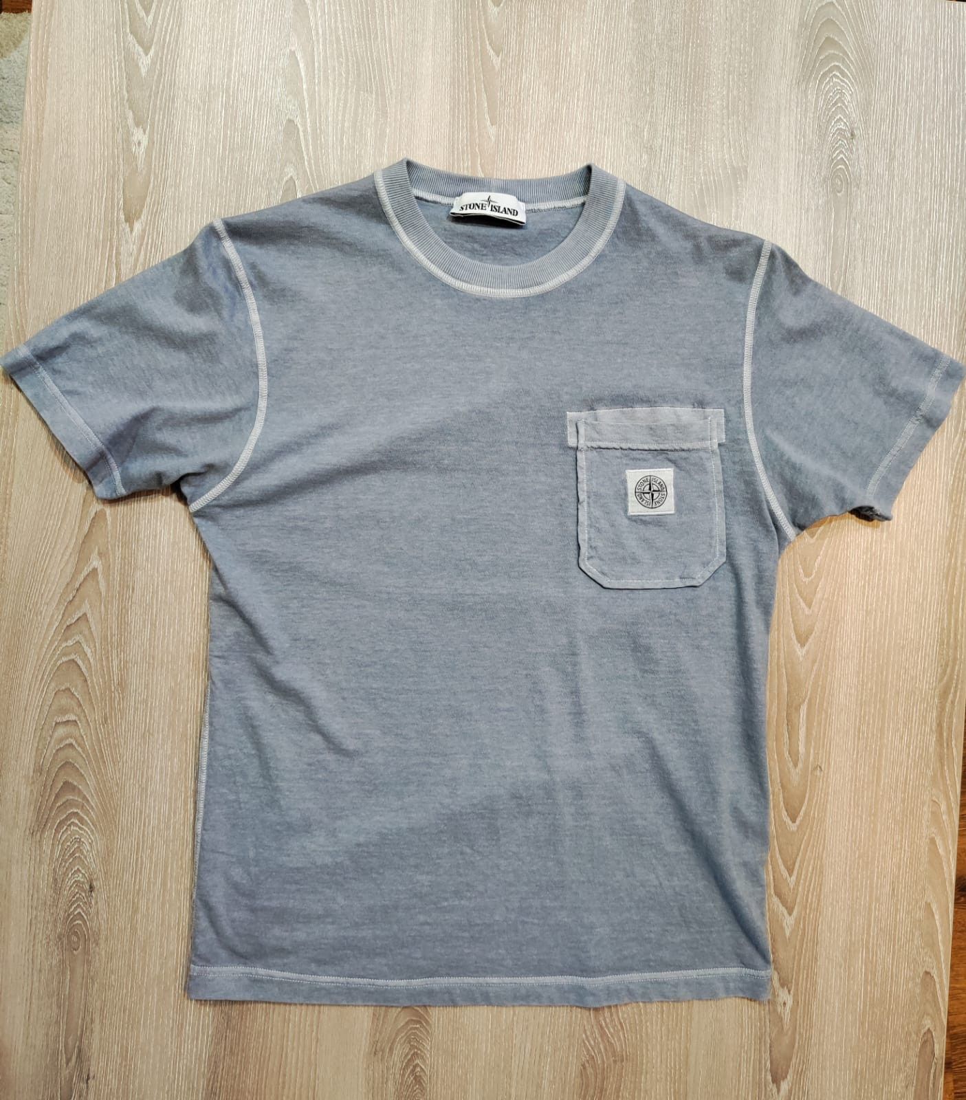 Stone Island Stone Island Fissato t-shirt blue Small S Size US S / EU 44-46 / 1 - 2 Thumbnail