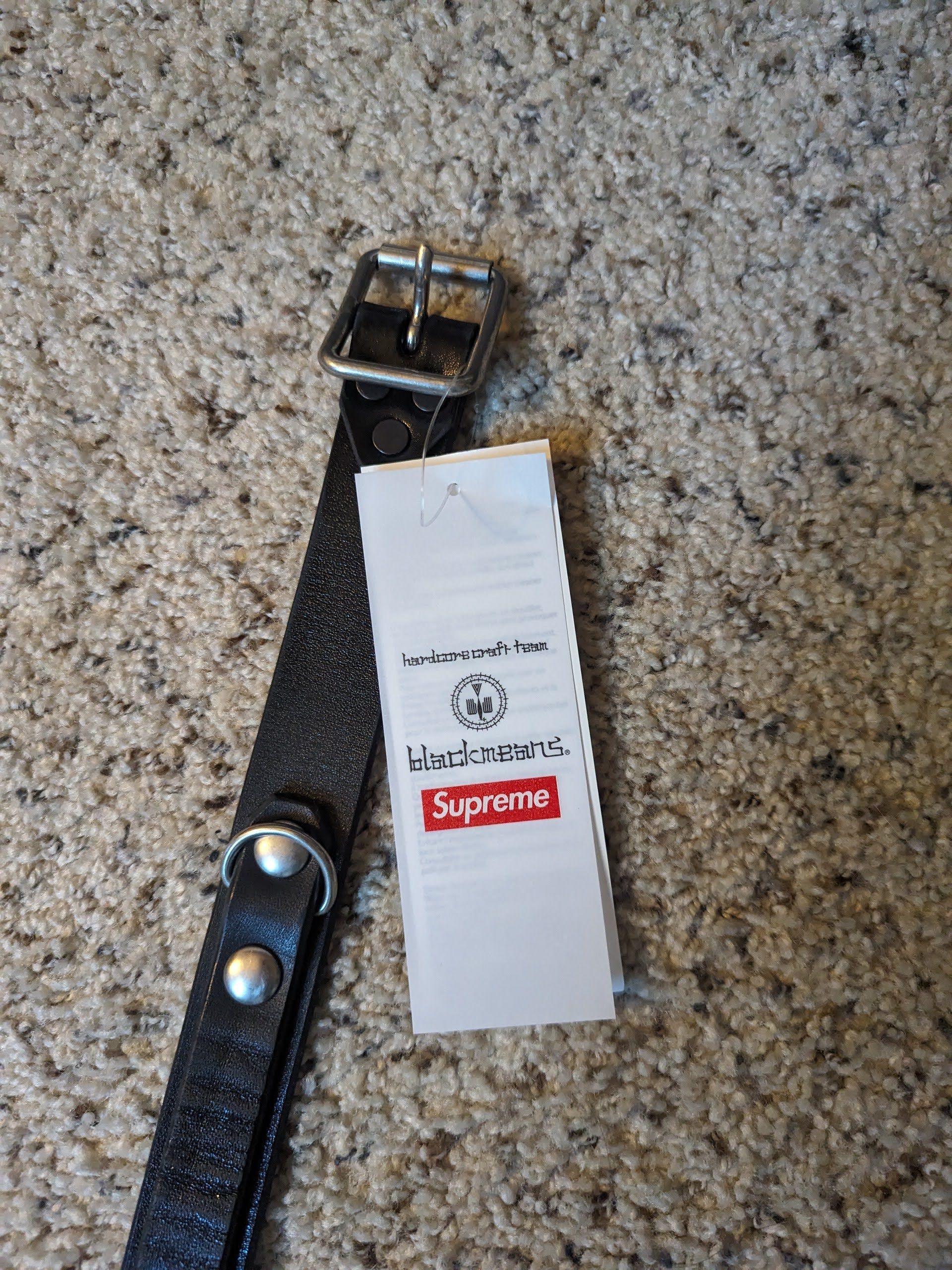小物 Supreme Blackmeans Concho Leather Belt Supreme blackmeans Concho Leather Belt (FW23) - $228