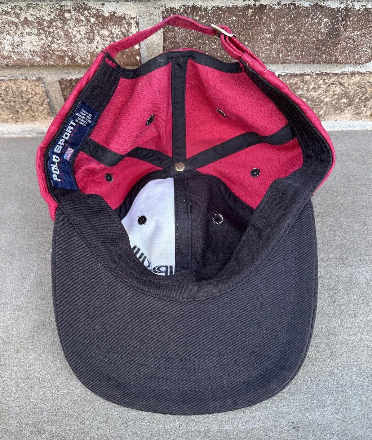 Polo Ralph Lauren Vintage Polo Sport Ralph Lauren Pinwheel Red / Black Hat Size ONE SIZE - 4 Thumbnail