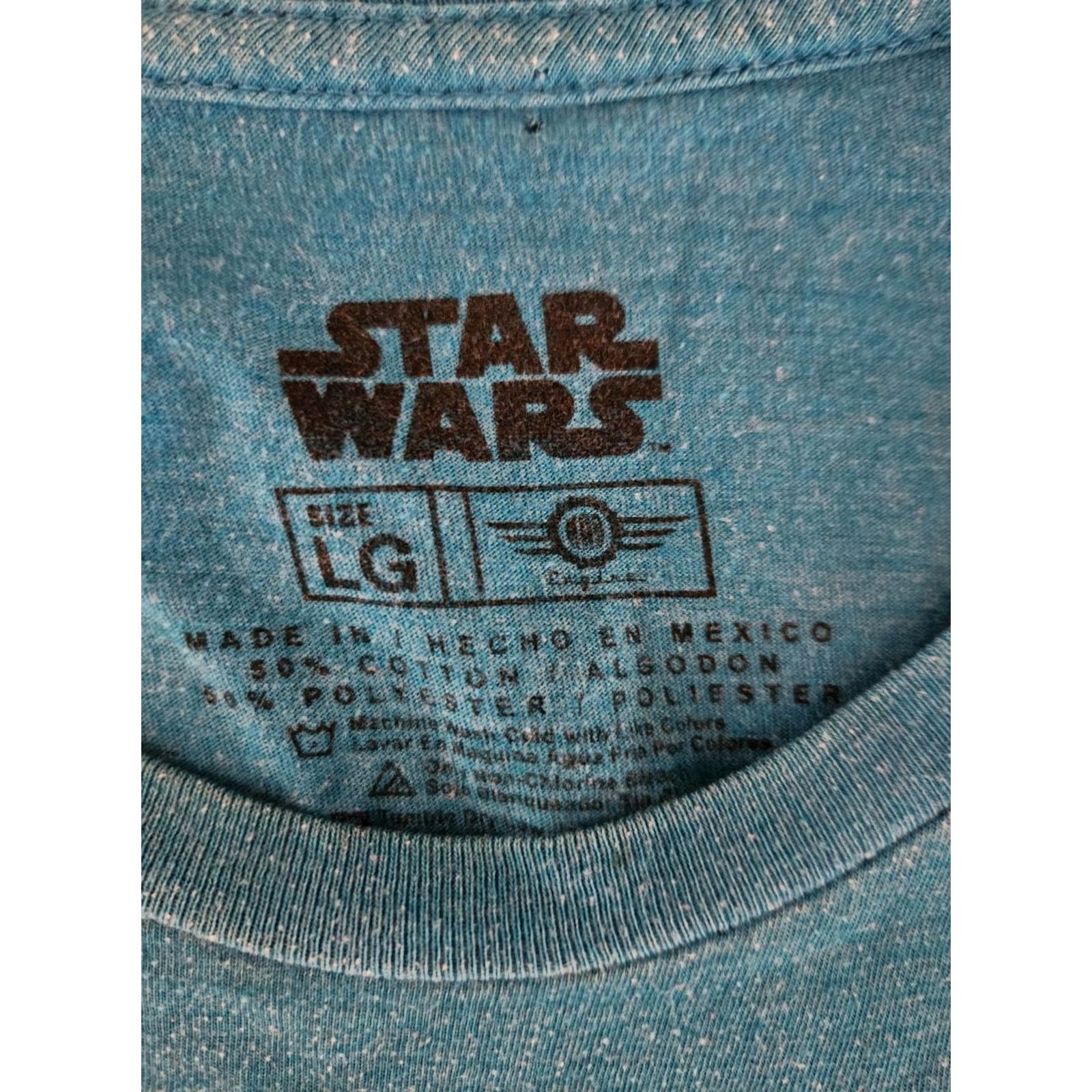 Mad Engine Star Wars Mad Engine Men's BB-8 Droid Blue Heather Short Sleeve T-Shirt Size L Size US L / EU 52-54 / 3 - 2 Thumbnail