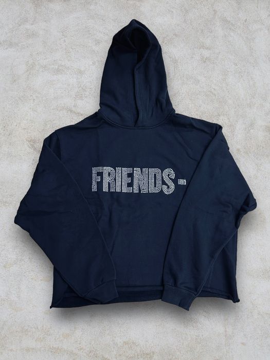 VLONE Black Rhinestones FRIENDS Hoodie