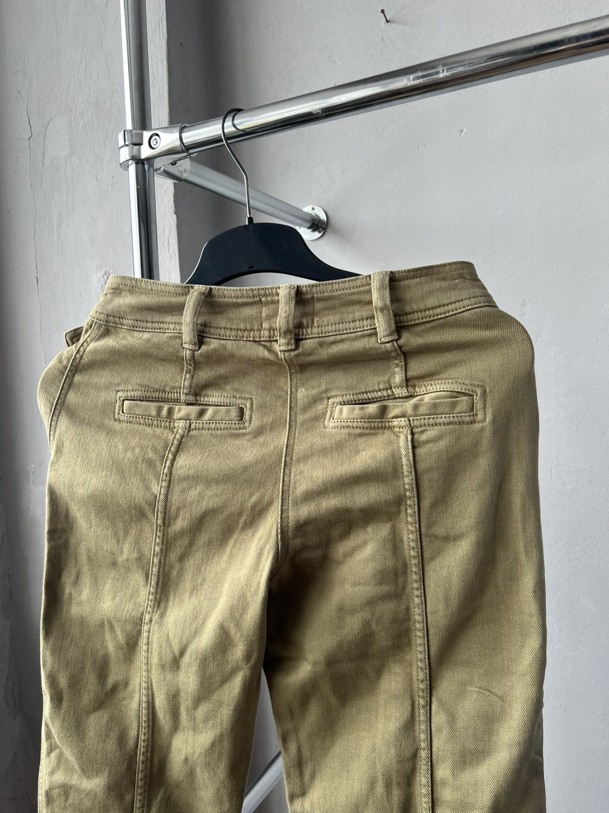 Sezane Sezane Paris Capri Women Khaki Classic Pants Size 43 Size 34" / US 12 / IT 48 - 11 Thumbnail