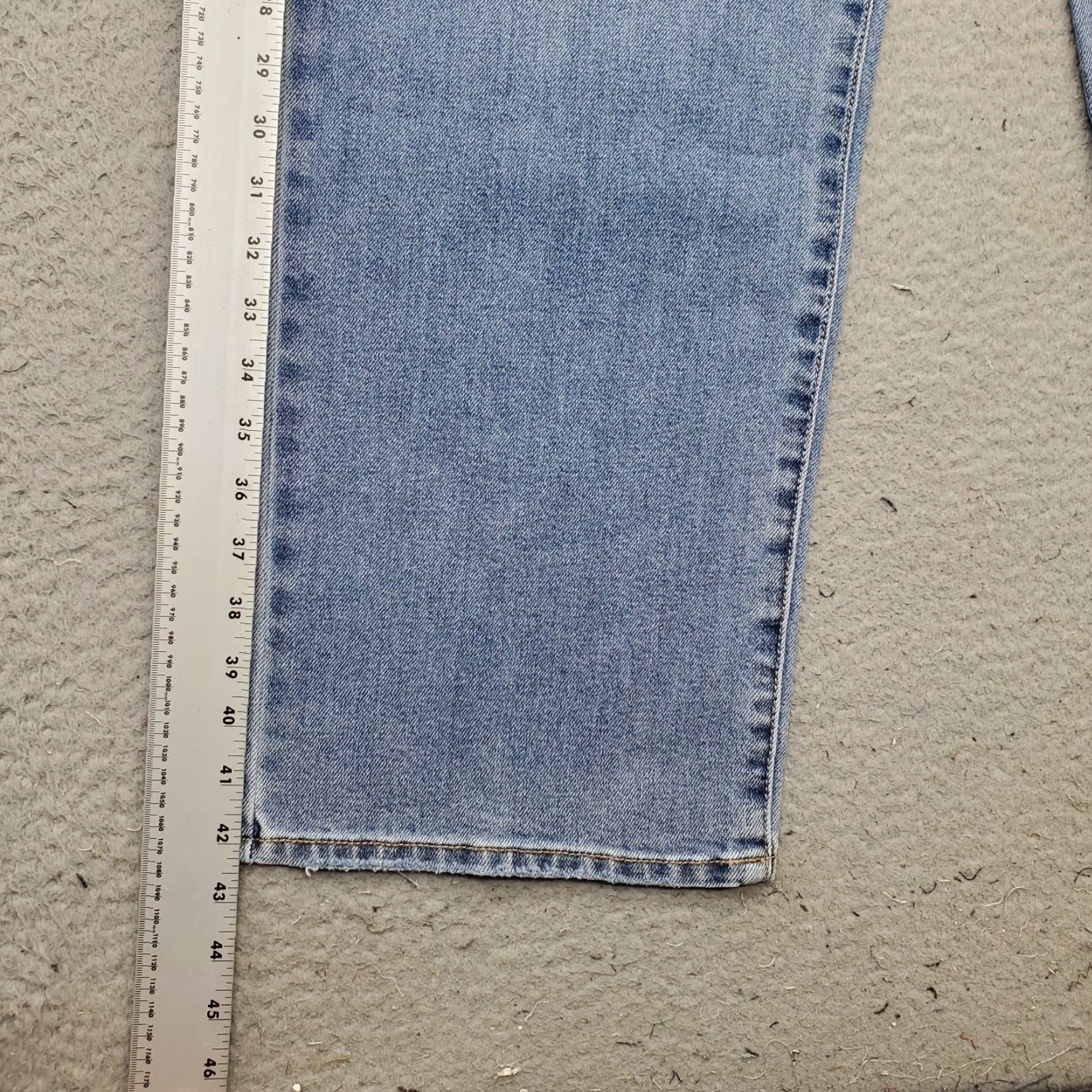 Vintage Seven7 Jeans Womens 16 Blue Denim Fitted High Rise Straight Leg Waist 38 Inseam 31 In Vintage No Size 38" / US 16 / IT 52 - 3 Thumbnail