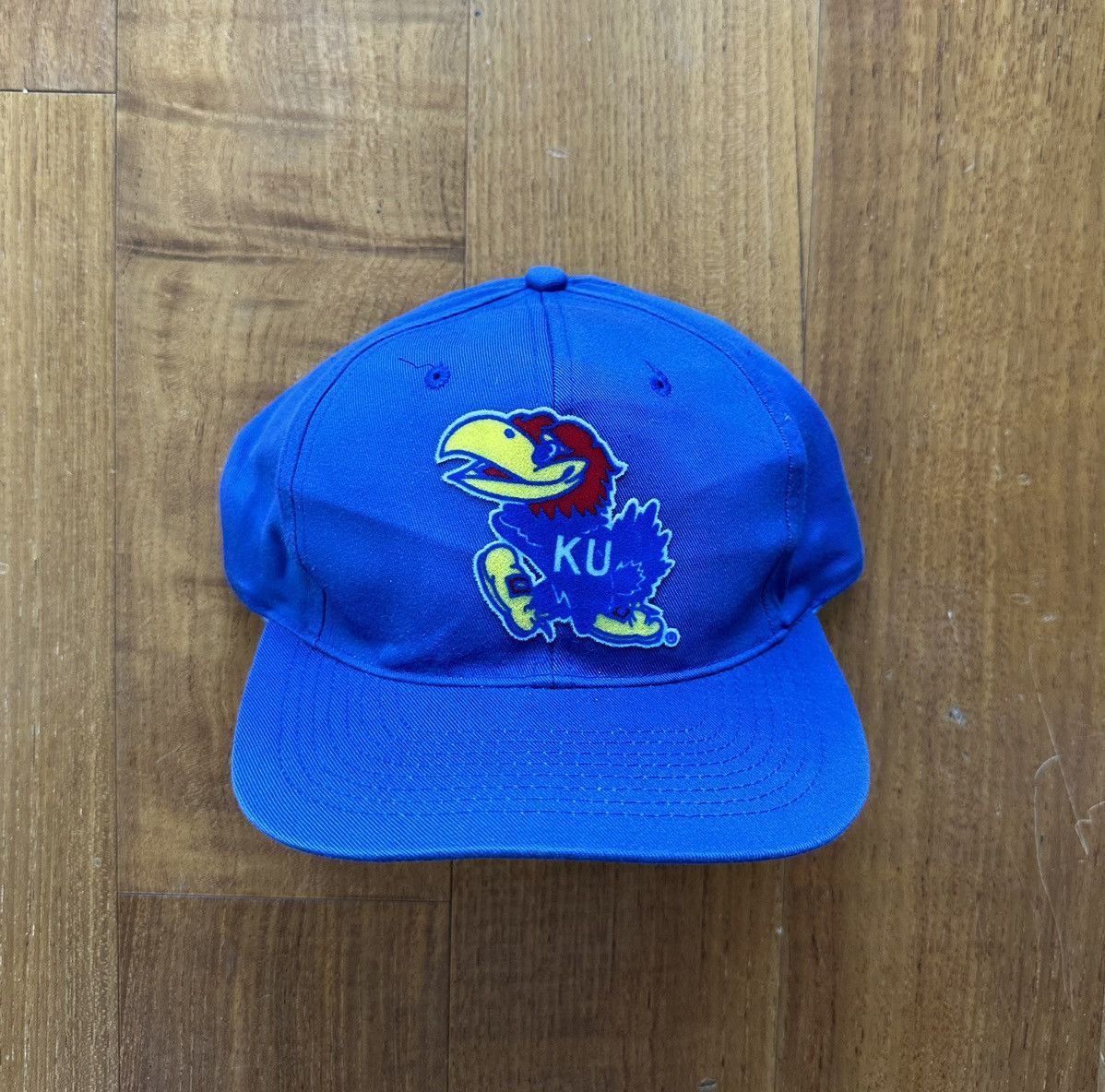 Vintage Vintage 90s Kansas City Jayhawks Plain Logo Snapback Size ONE SIZE - 1 Thumbnail