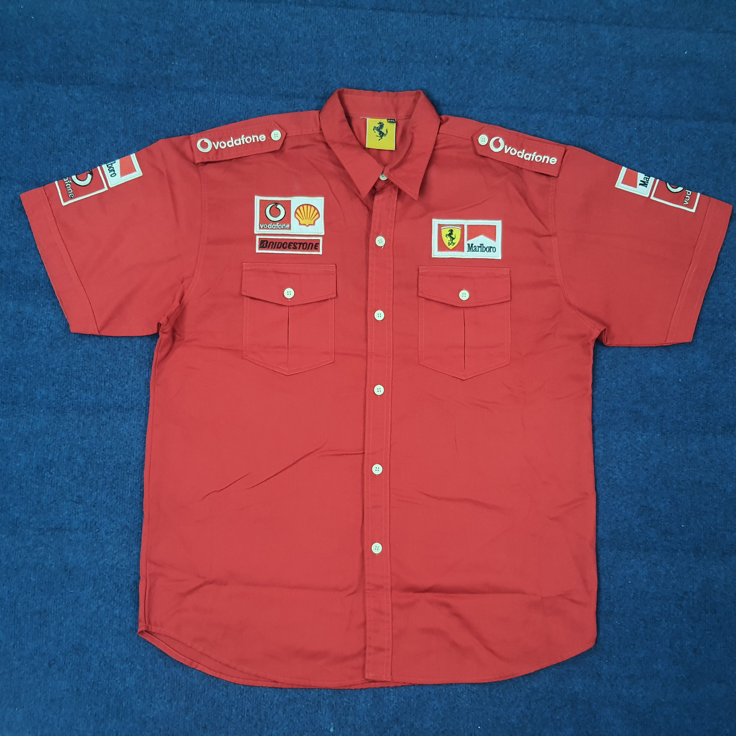 Ferrari Vintage Ferrari Marlboro Motorsports Button Up Shirt C259N13 Size US L / EU 52-54 / 3 - 1 Thumbnail